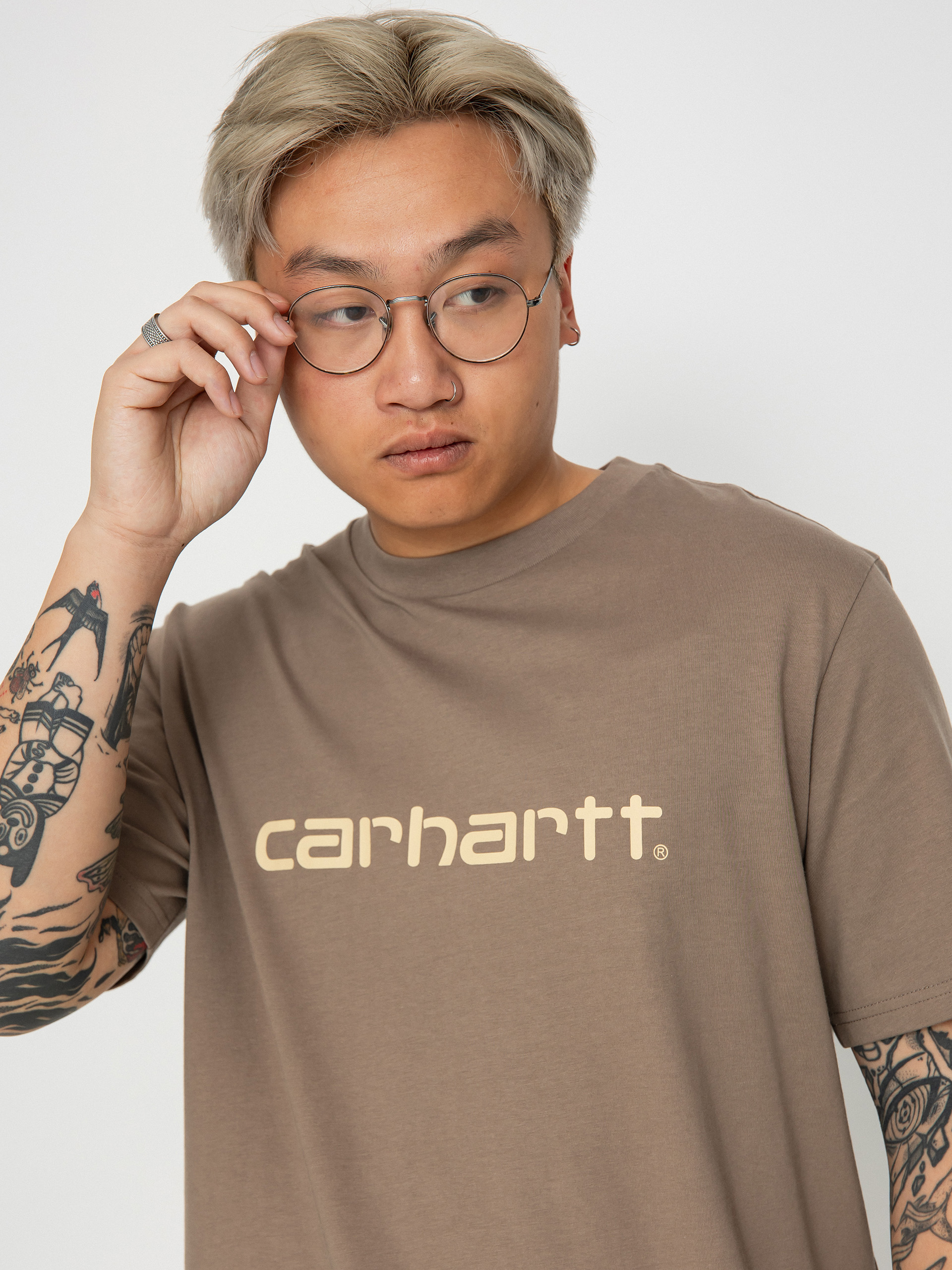 T-shirt Carhartt WIP Script (branch/rattan)