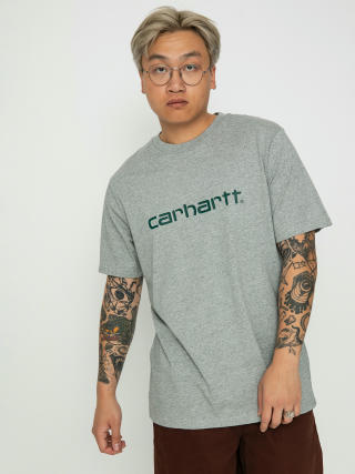 T-shirt Carhartt WIP Script (grey heather/chervil)