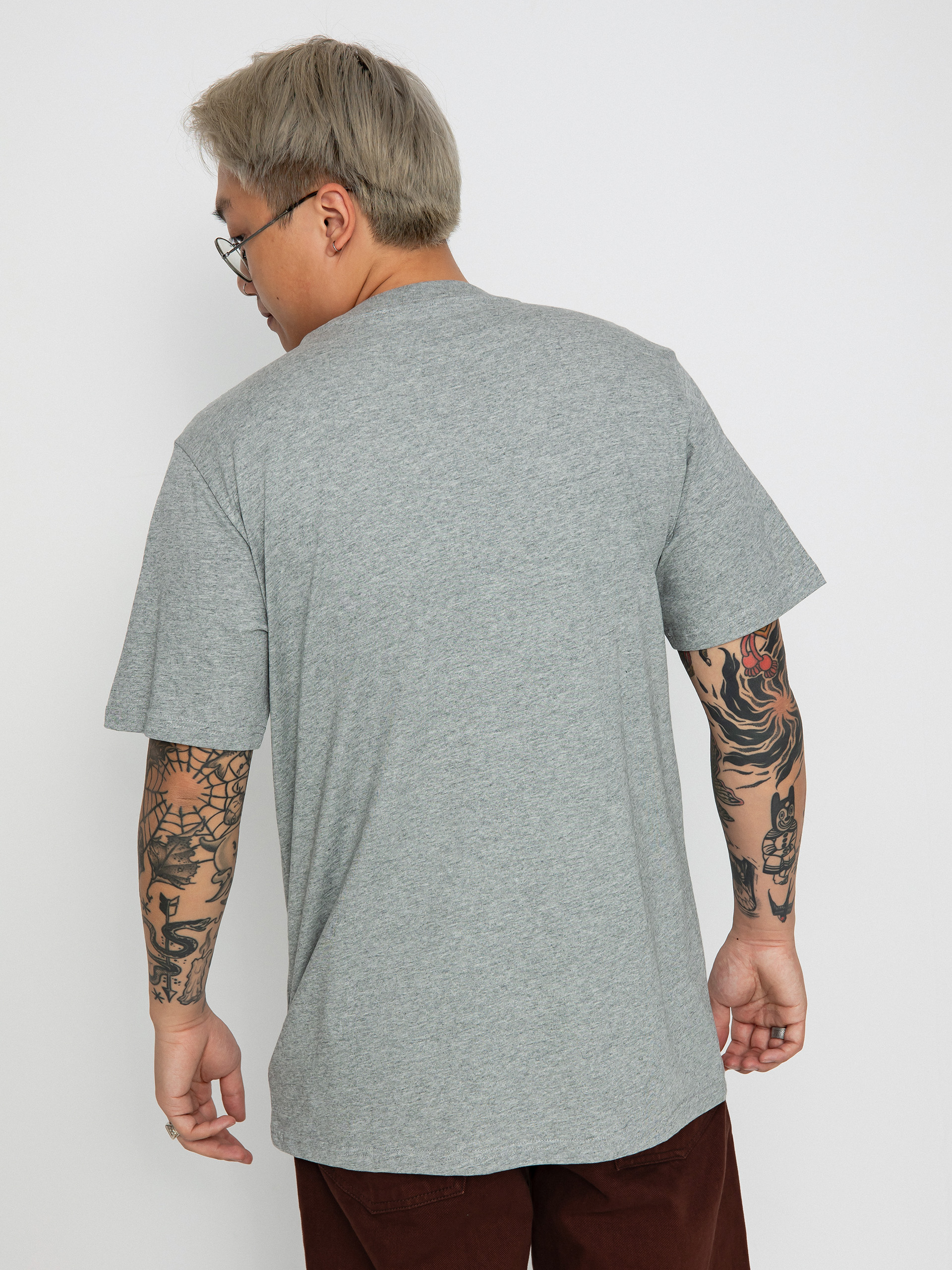 T-shirt Carhartt WIP Script (grey heather/chervil)