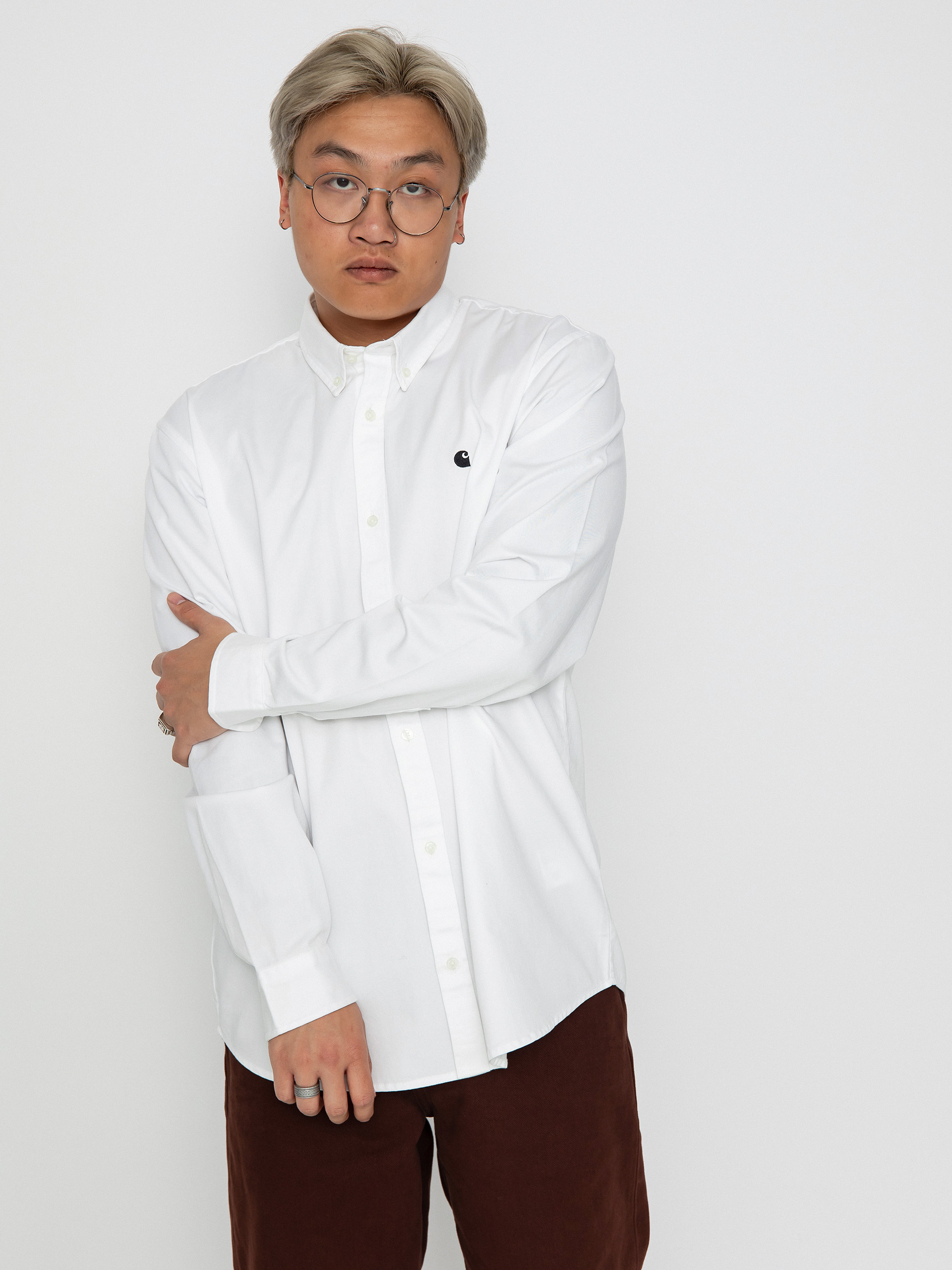 Koszula Carhartt WIP Dillion - biały (dillion stripe/bleach