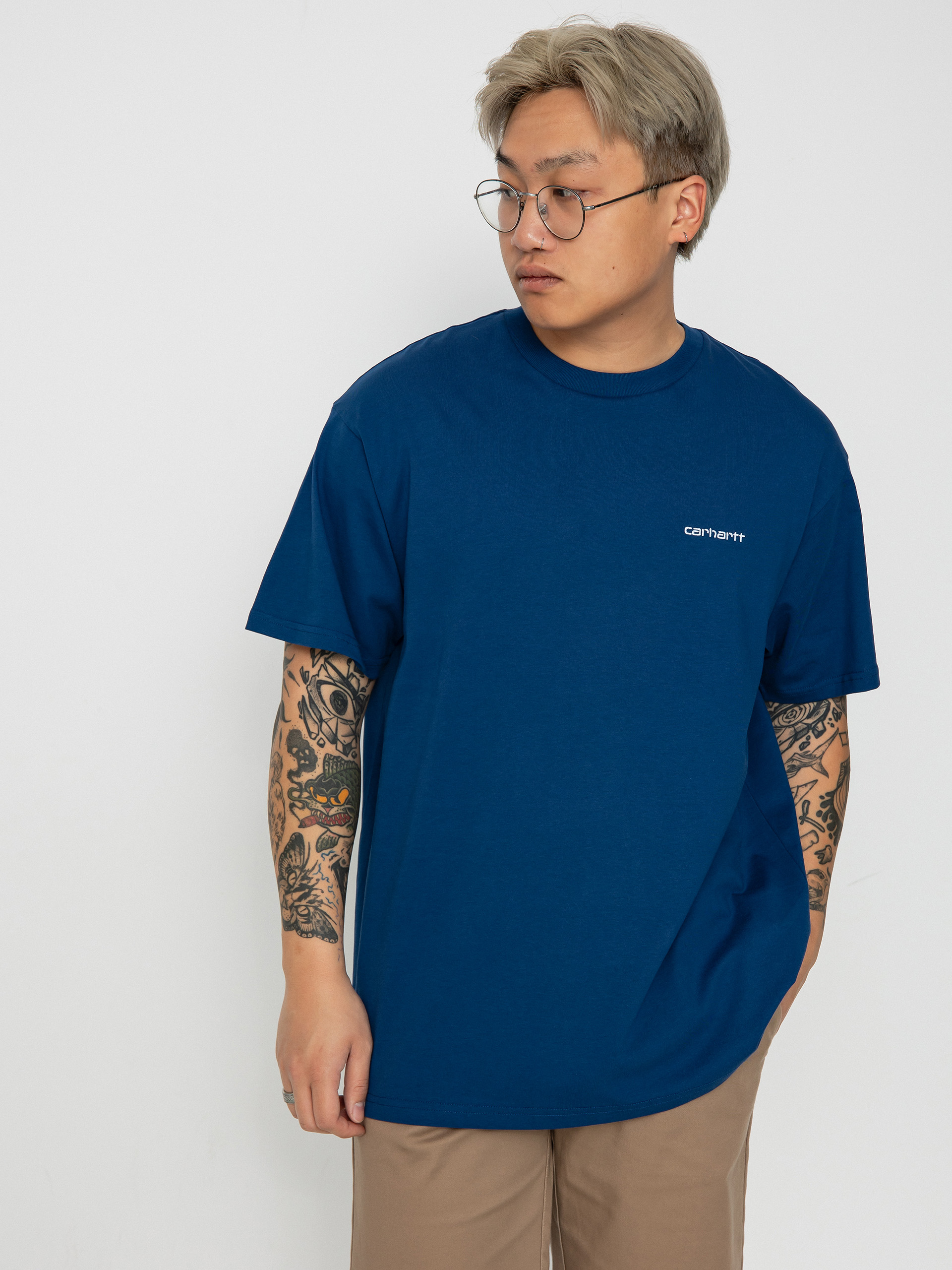 T-shirt Carhartt WIP Script Embroidery (elder/white)