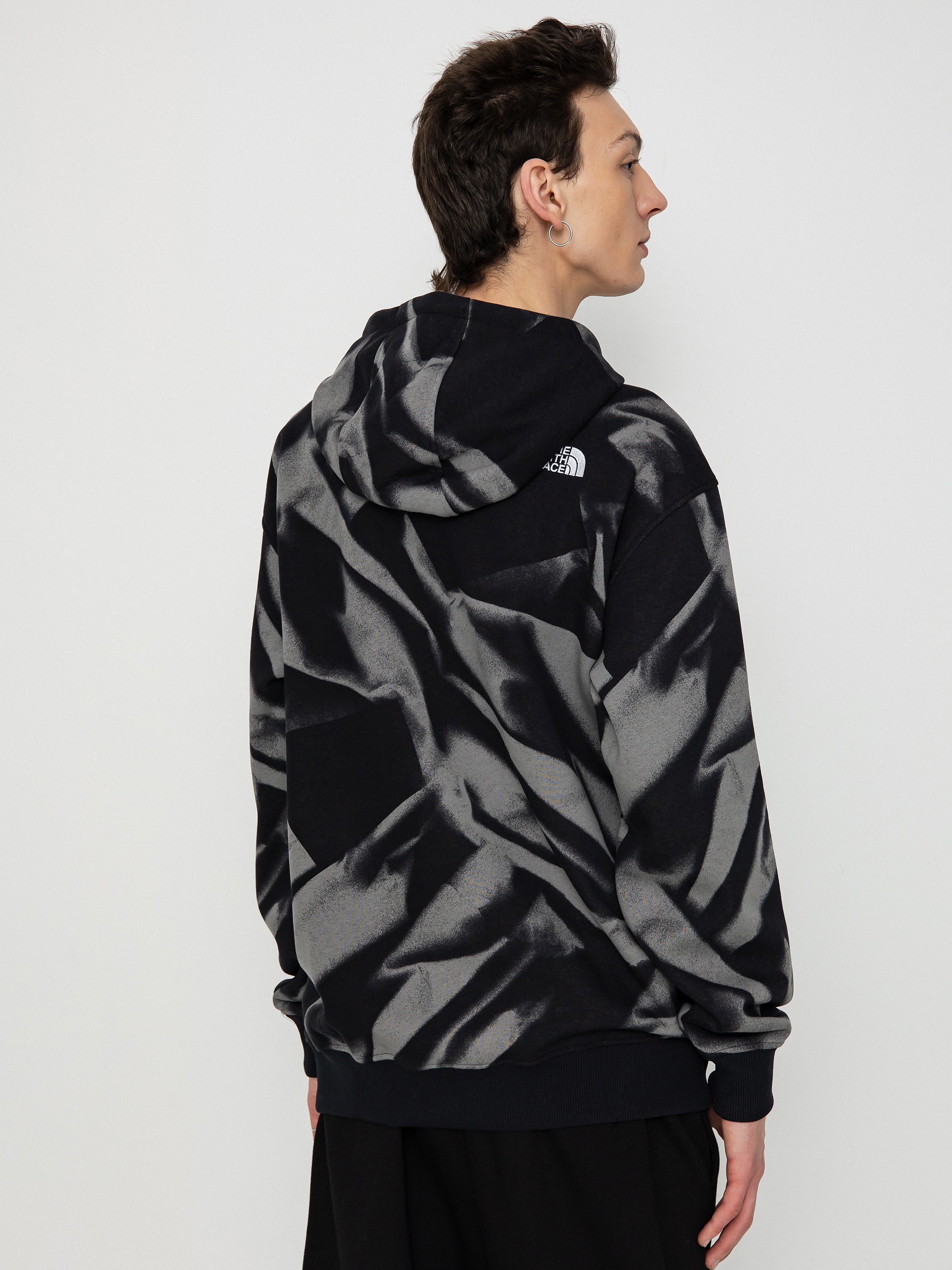 Bluza z kapturem The North Face Essential HD Print (smoked pearl garment fo)