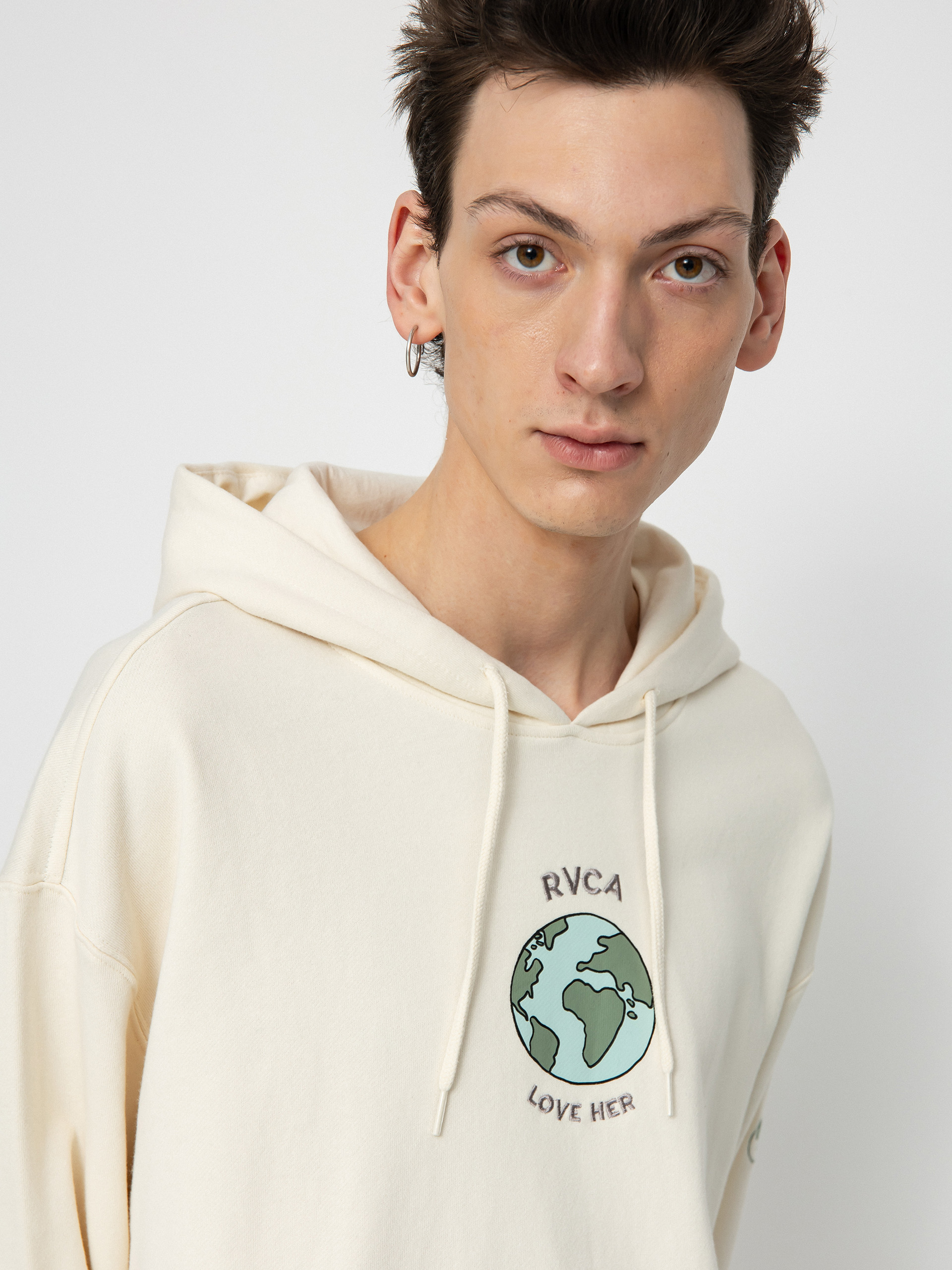 Bluza z kapturem RVCA Love Her HD (salt)