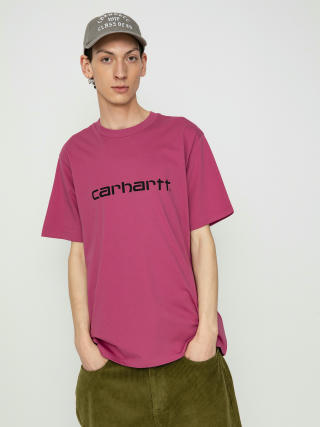 T-shirt Carhartt WIP Script (magenta/black)