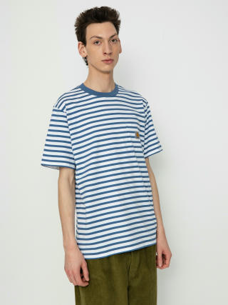 T-shirt Carhartt WIP Seidler Pocket (seidler stripe/sorrent/white)