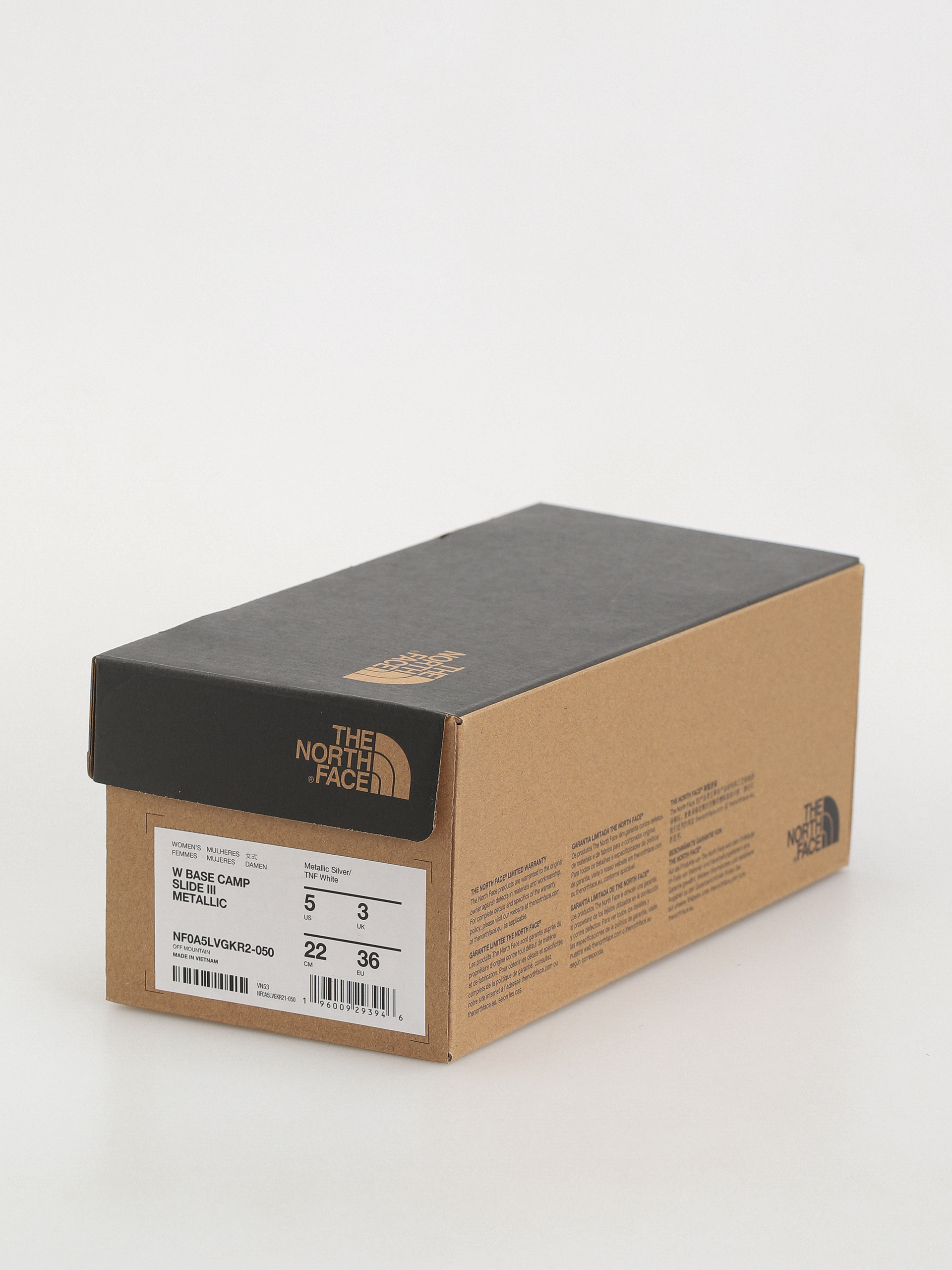 Klapki The North Face Base Camp III Metallic Wmn (metallic silver/tnf white)