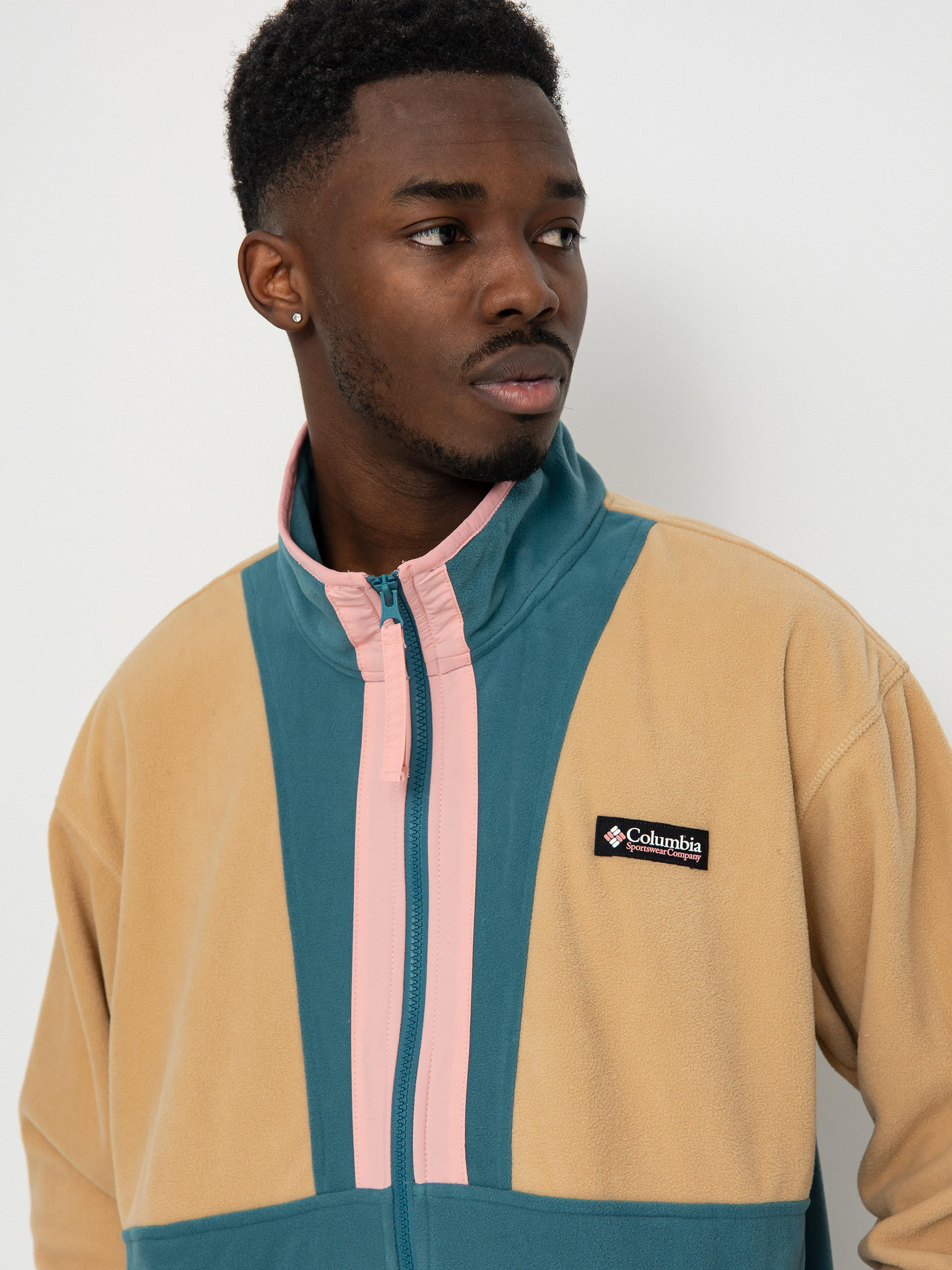 Męski Polar Columbia Back Bowl Lightweight (canoe/cloudburst/salmon rose)