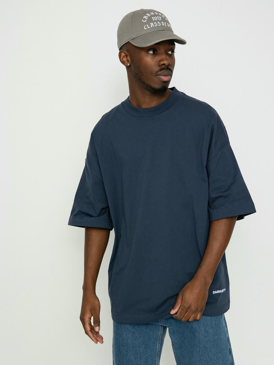 T-shirt Carhartt WIP Link Script (blue/white)