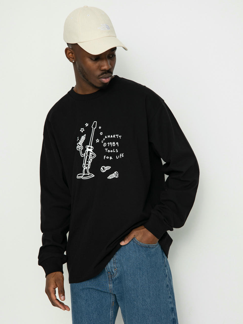 Longsleeve Carhartt WIP Tools For Life (black/white)