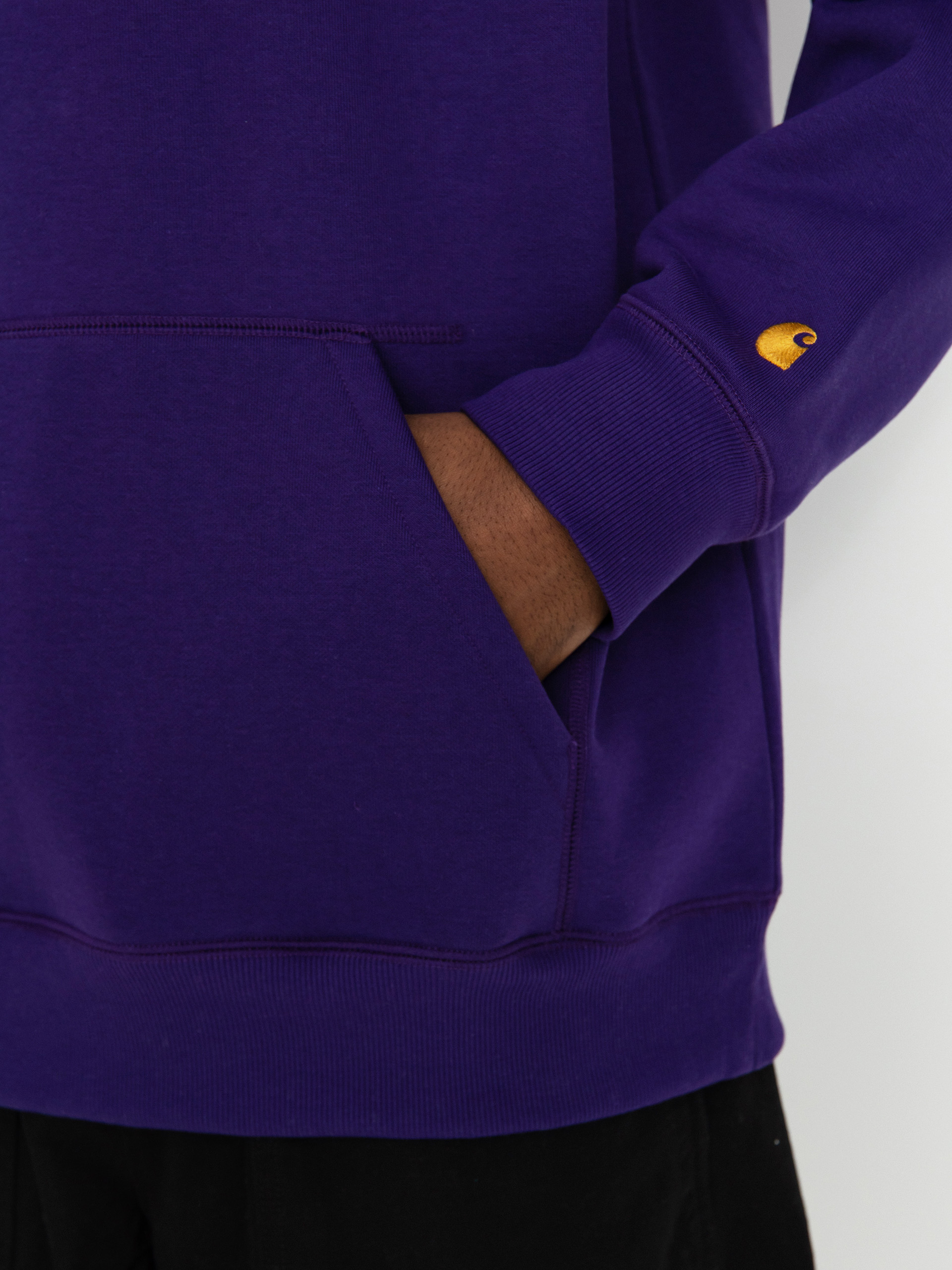 Bluza z kapturem Carhartt WIP Chase HD (tyrian/gold)