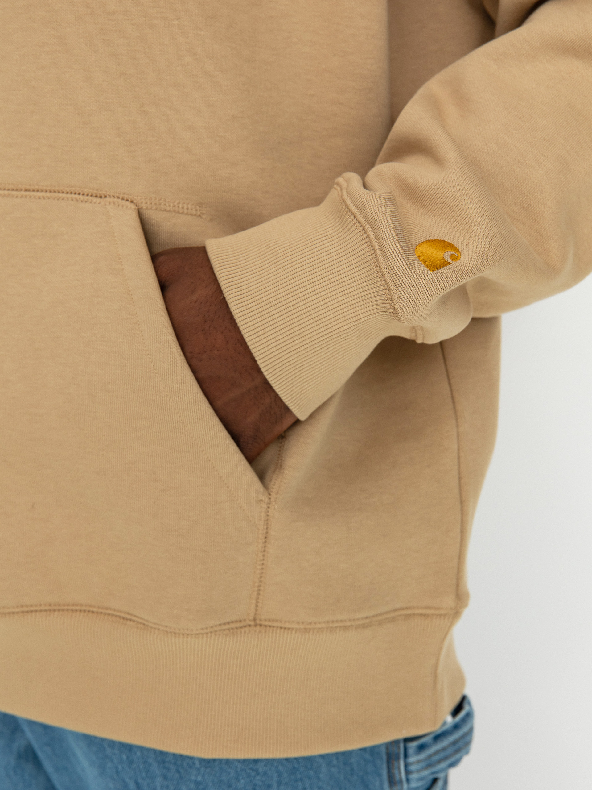 Bluza z kapturem Carhartt WIP Chase HD (sable/gold)
