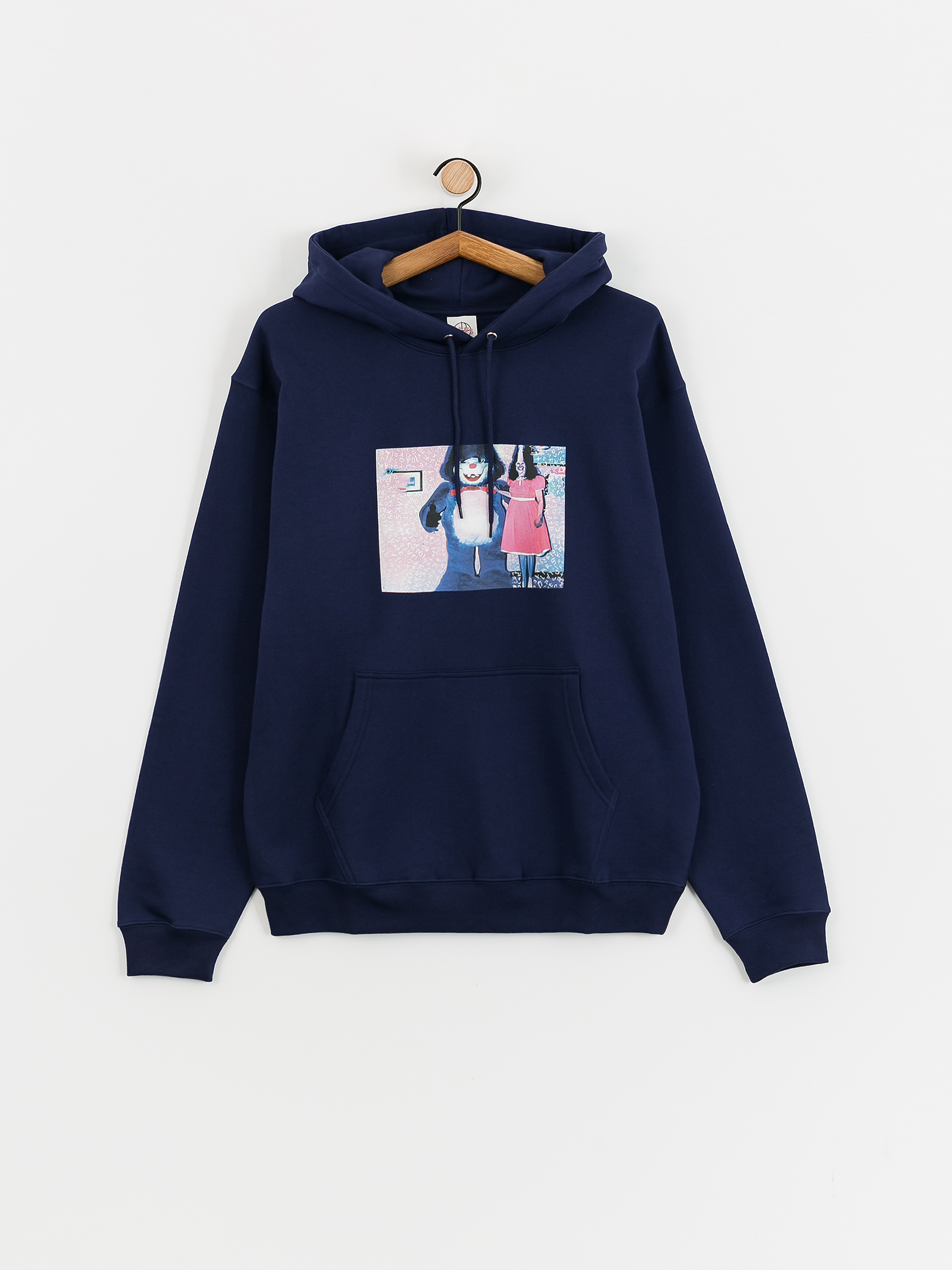 Bluza z kapturem Polar Skate Dave Hoodie Pink Dress HD (dark blue)