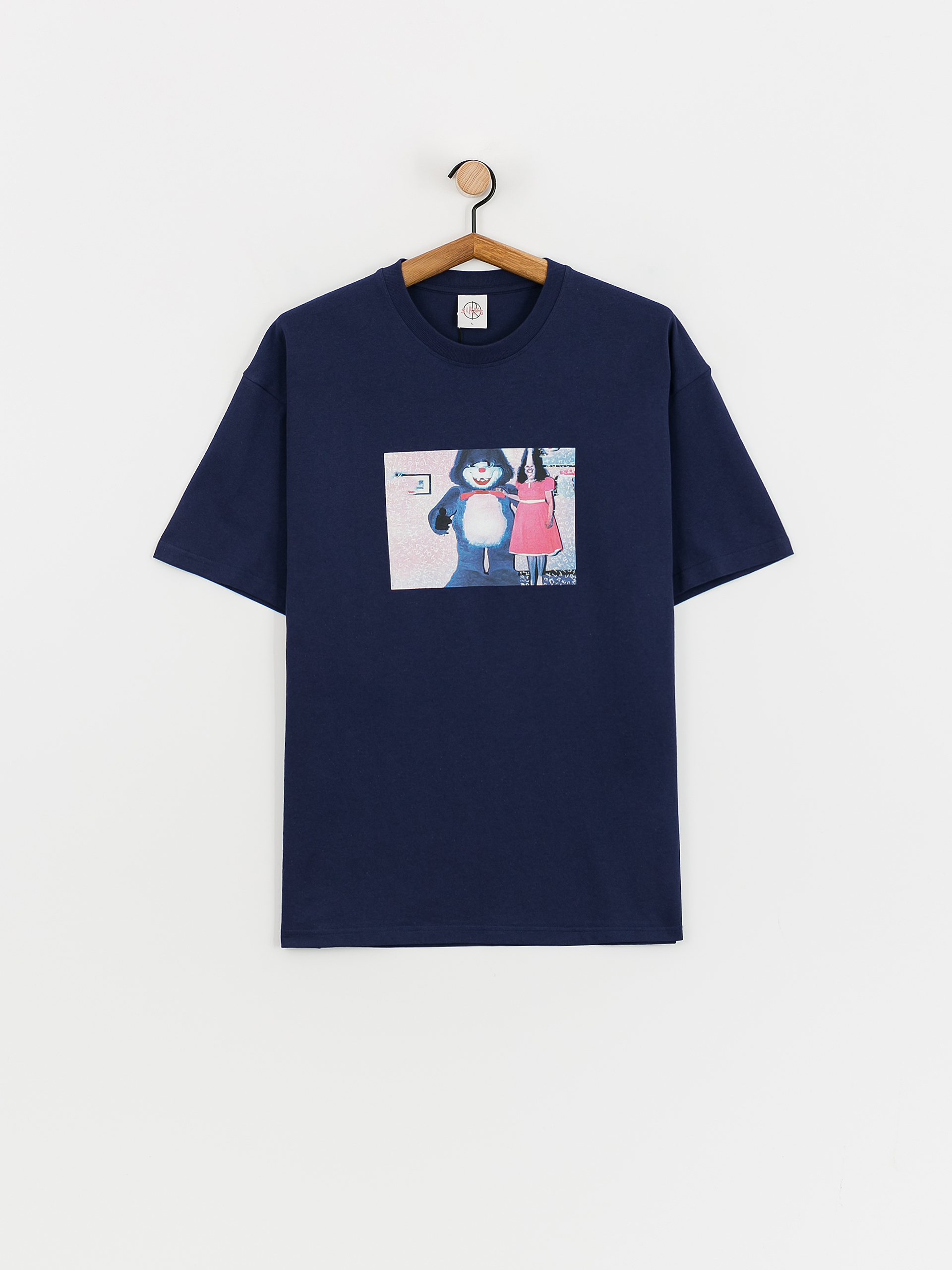 【POLAR SKATE CO】 PINK DRESS TSHIRT SS DARK BLUE T-shirt Polar Skate Pink Dress - niebieski (dark blue)
