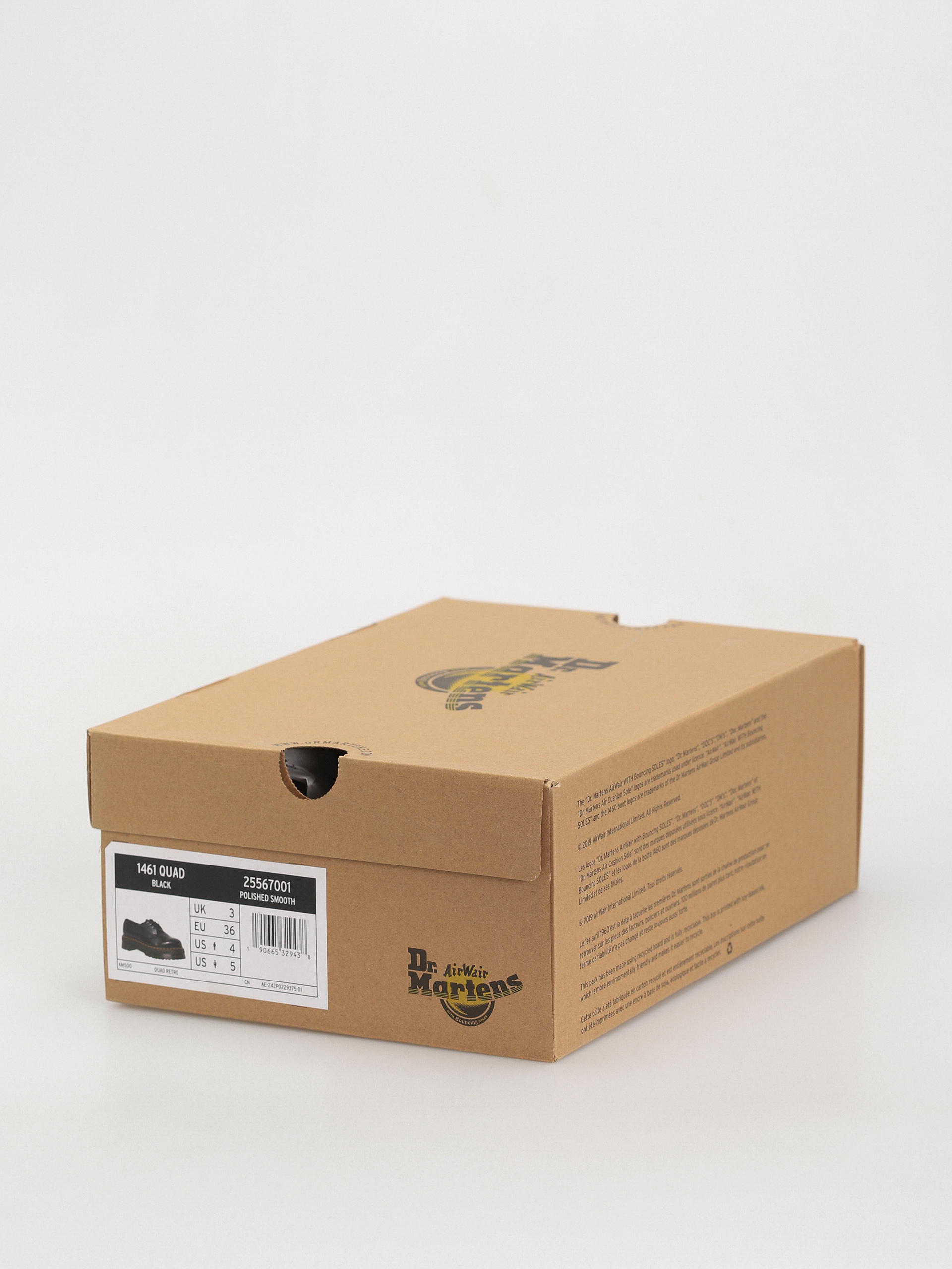 Buty Dr. Martens 1461 Quad Wmn (polished smooth black)