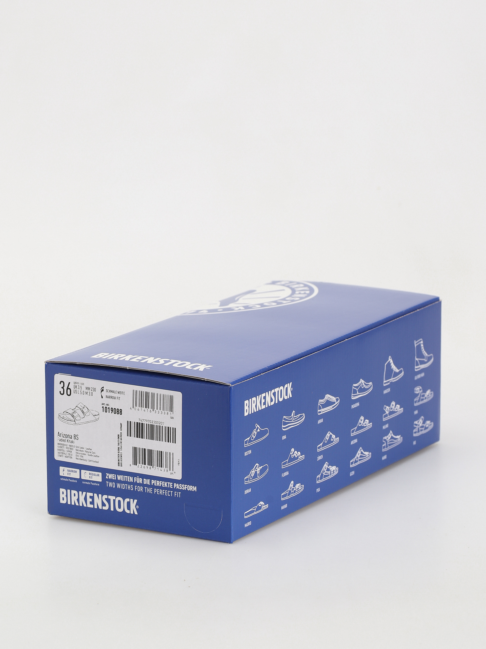 Klapki Birkenstock Arizona Suede Leather Narrow Wmn (faded khaki)