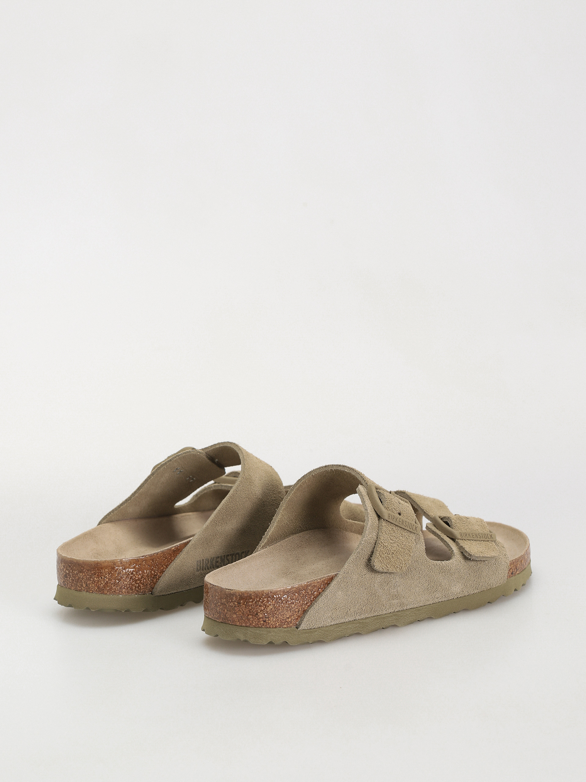 Klapki Birkenstock Arizona Suede Leather Narrow Wmn (faded khaki)