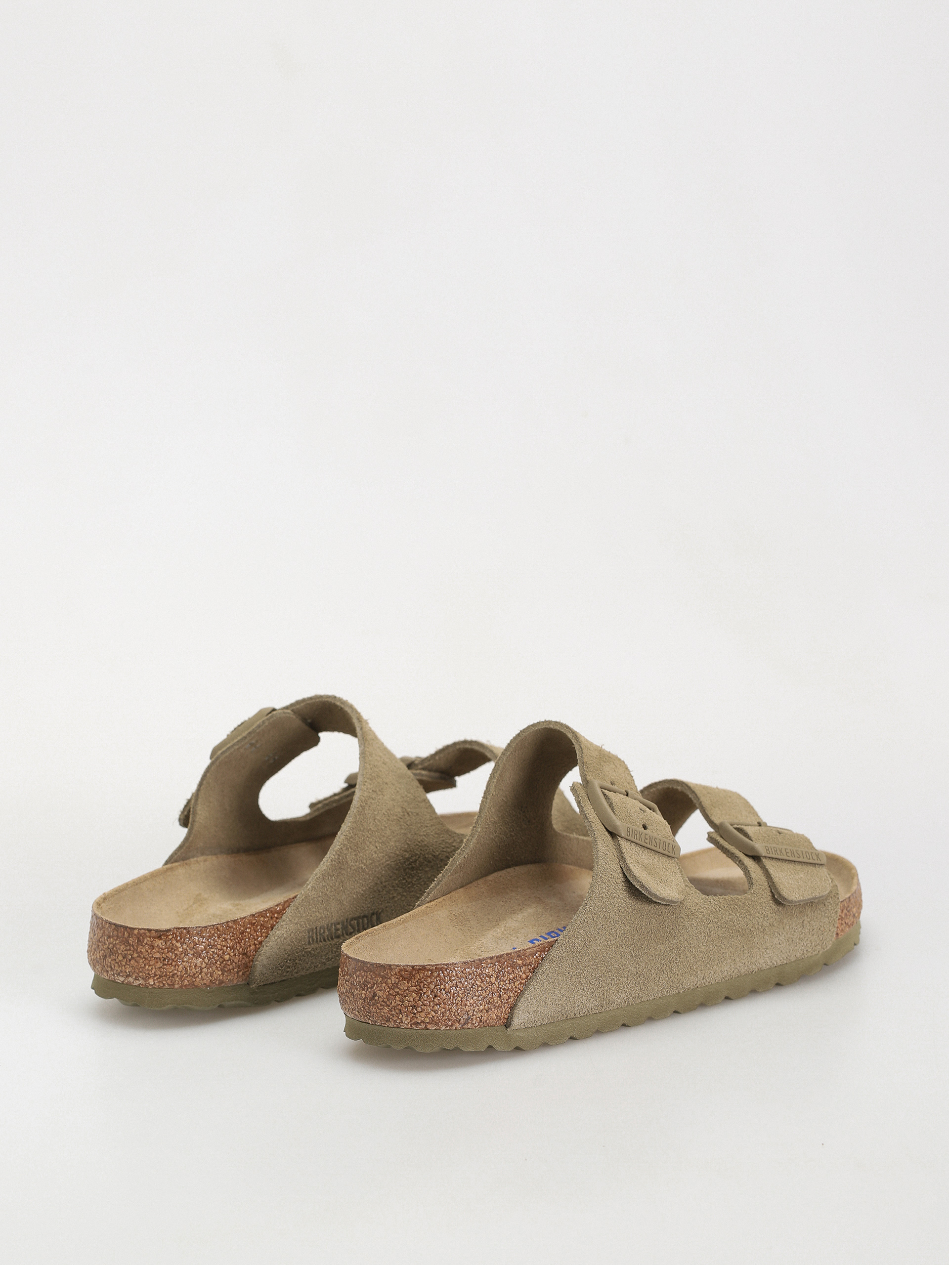 Klapki Birkenstock Arizona Suede Leather Regular (faded khaki)
