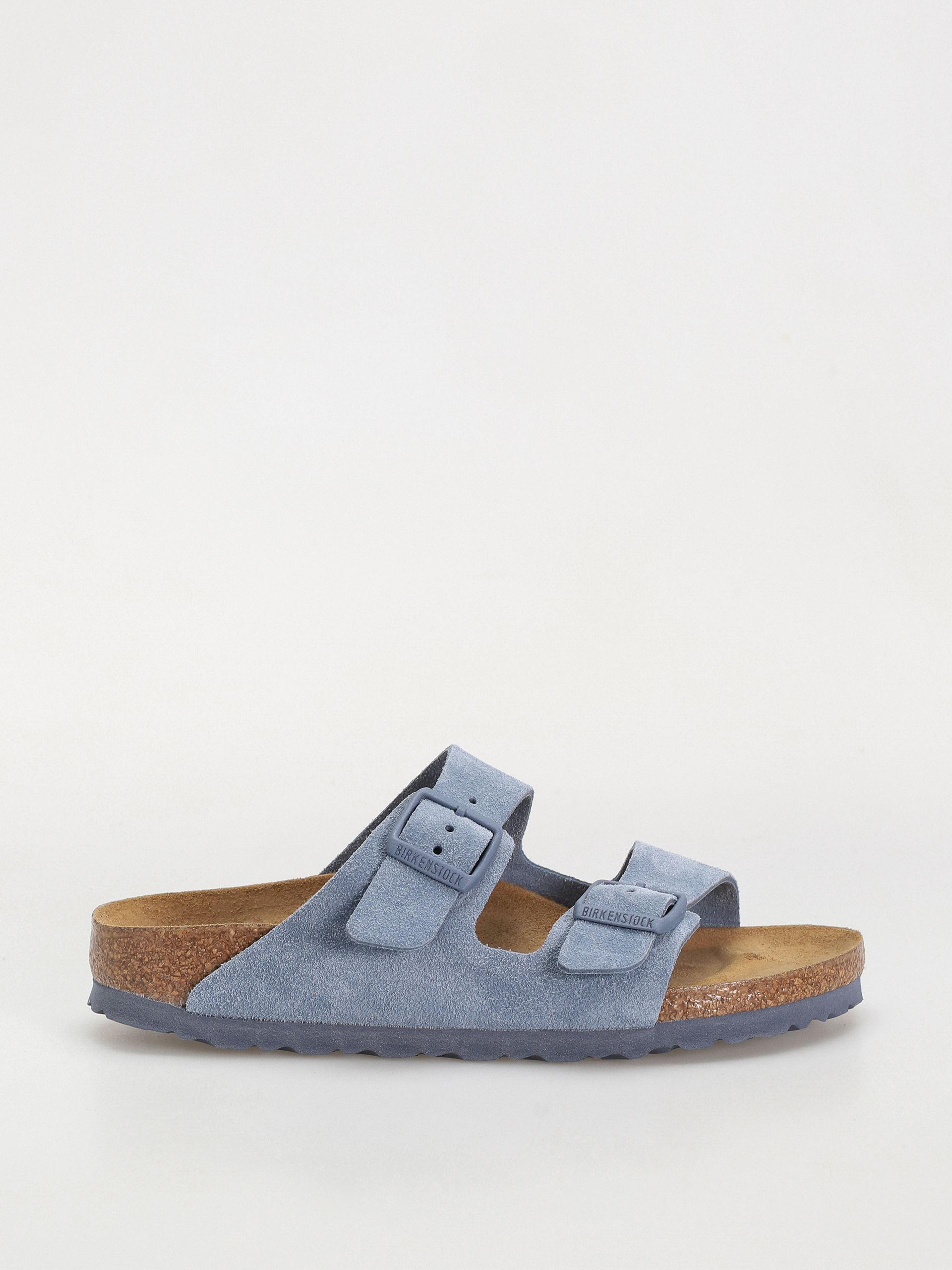 Klapki Birkenstock Arizona Suede Leather Narrow Wmn (elemental blue)