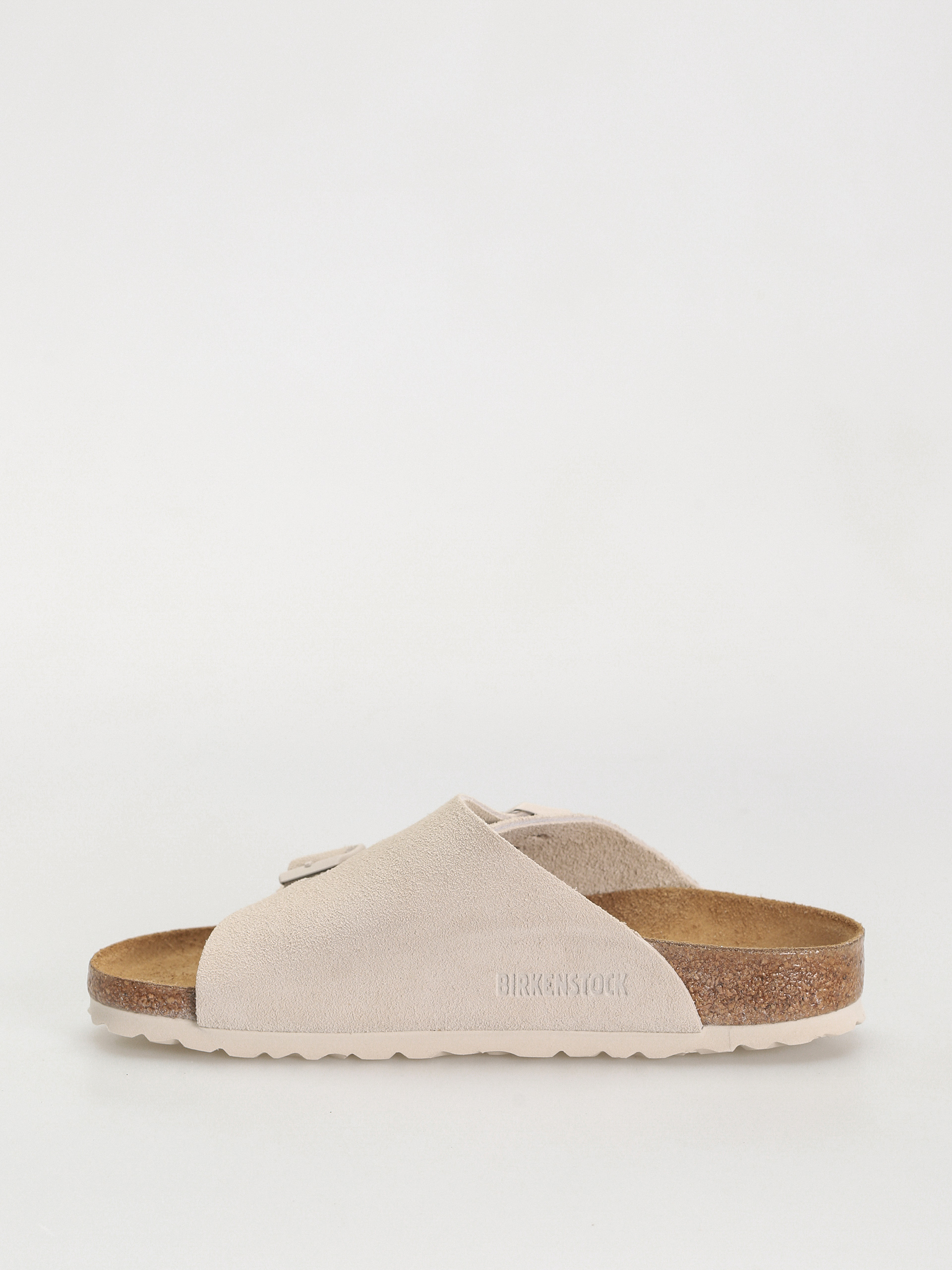 Klapki Birkenstock Zurich Suede Leather Narrow Wmn (antique white)