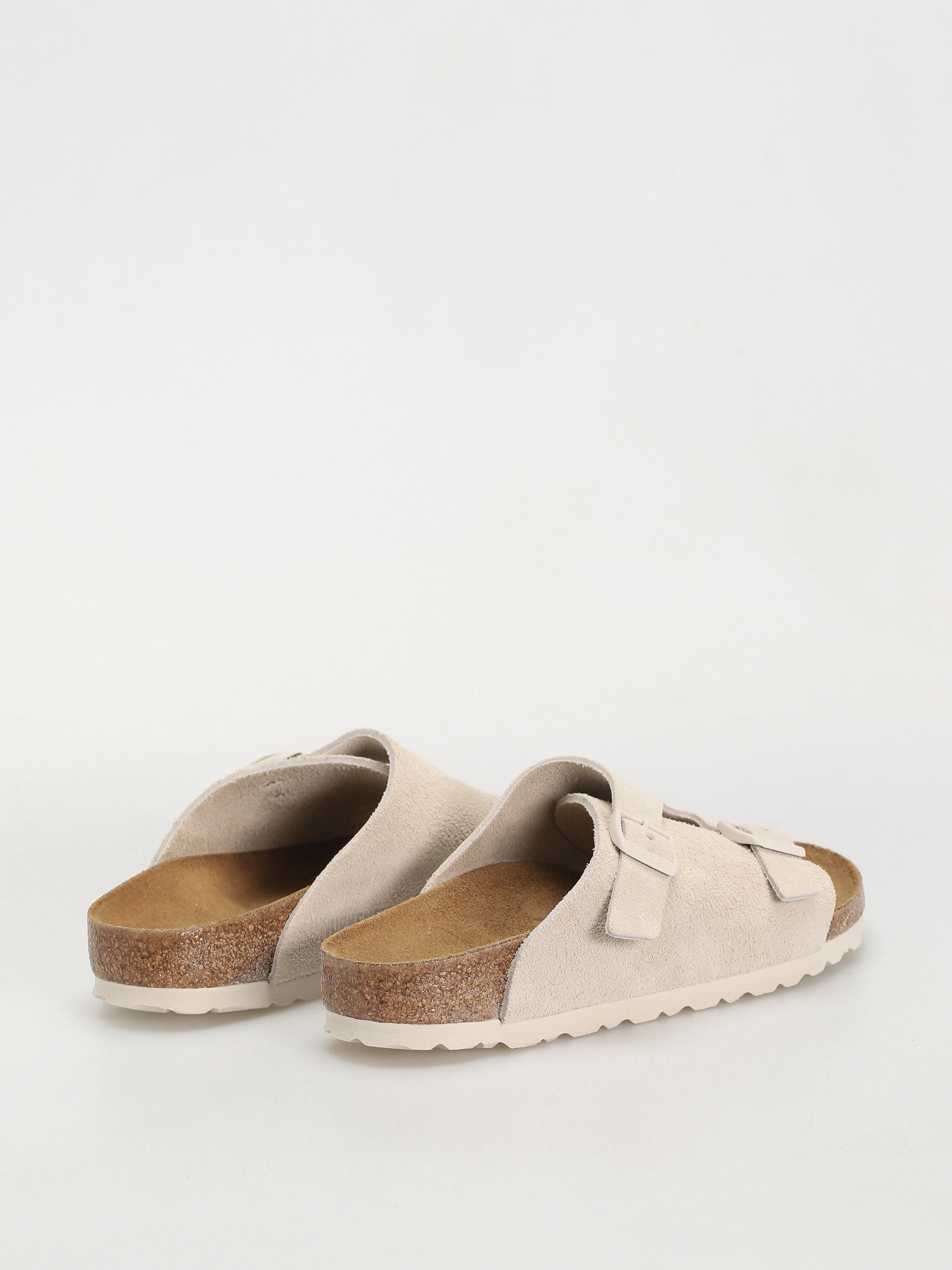 Klapki Birkenstock Zurich Suede Leather Narrow Wmn (antique white)