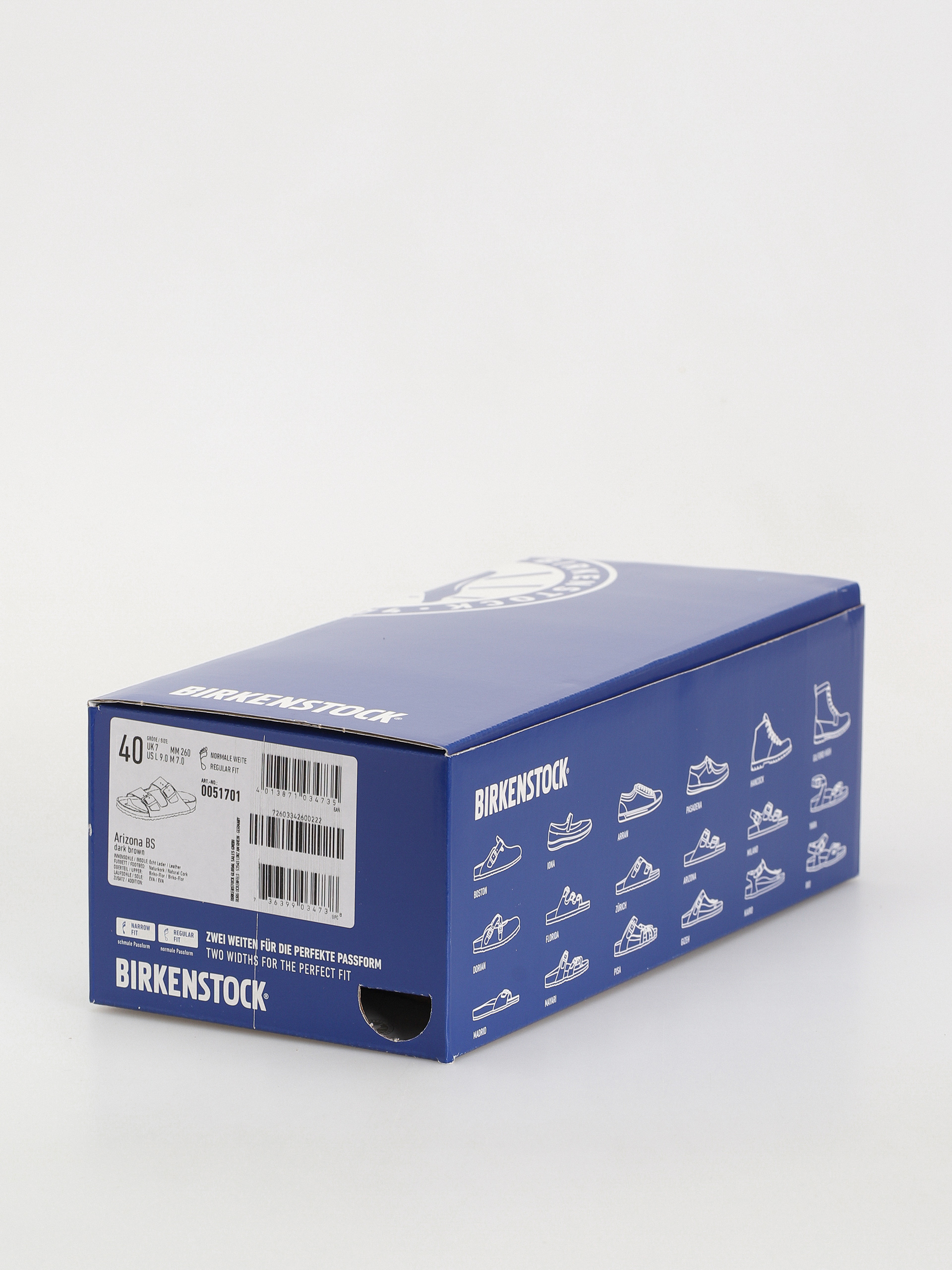 Klapki Birkenstock Arizona Birko Flor Regular (dark brown)