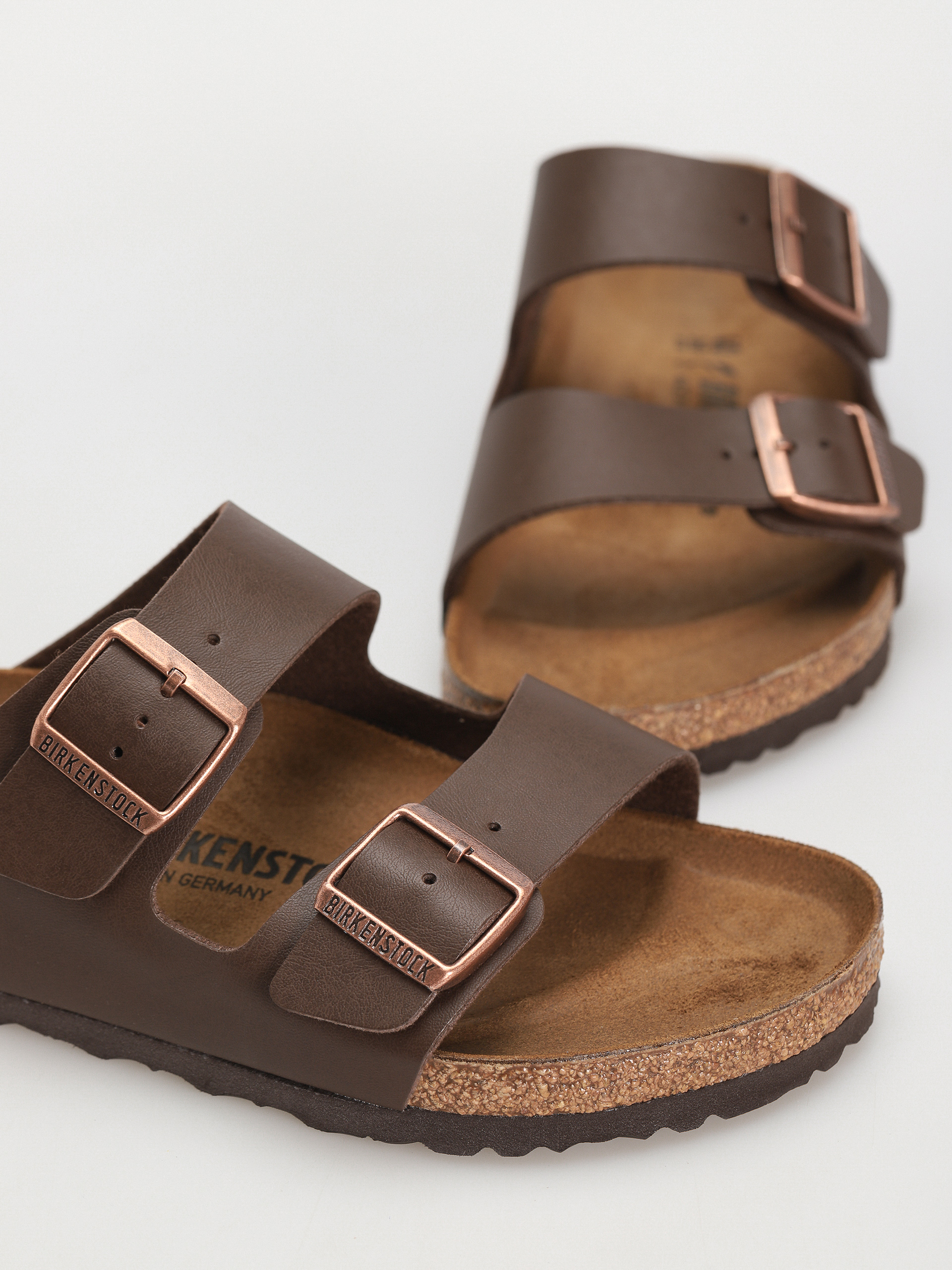 Klapki Birkenstock Arizona Birko Flor Regular (dark brown)