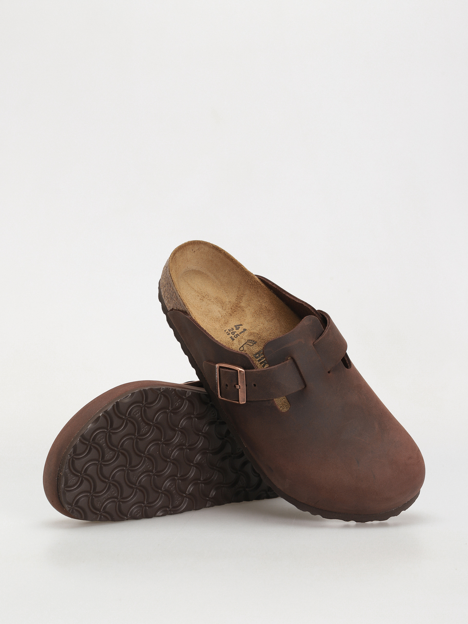 Klapki Birkenstock Boston Oiled Leather Regular (habana)