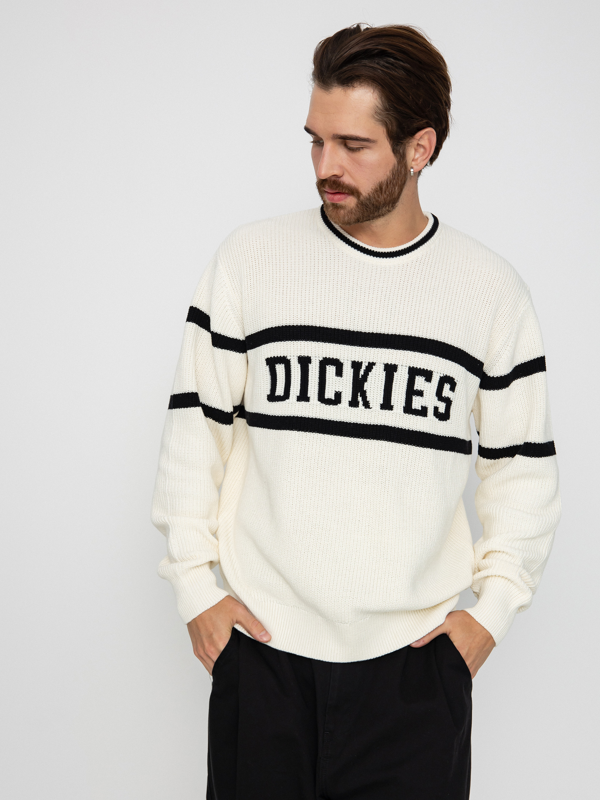 Sweter Dickies Melvern - biały (cloud)