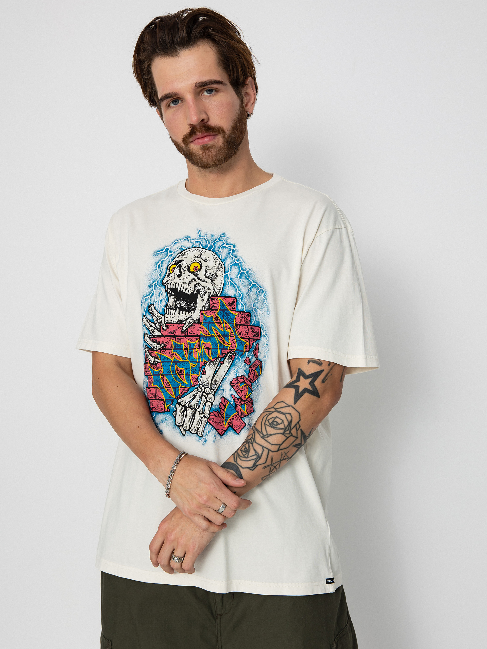 T-shirt Volcom Wall Puncher (off white)