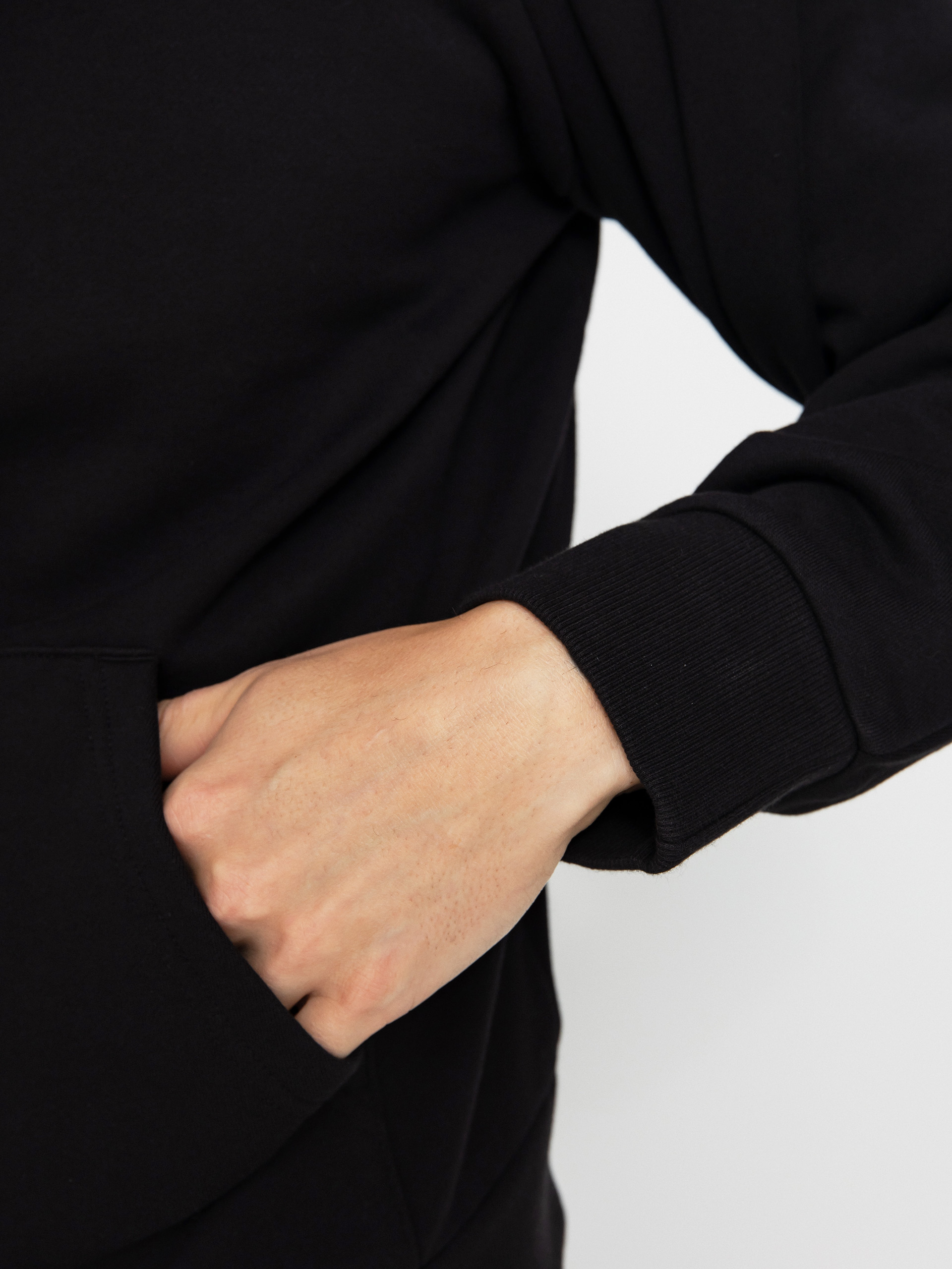 Bluza z kapturem Carhartt WIP Script Embroidery HD (black/white)