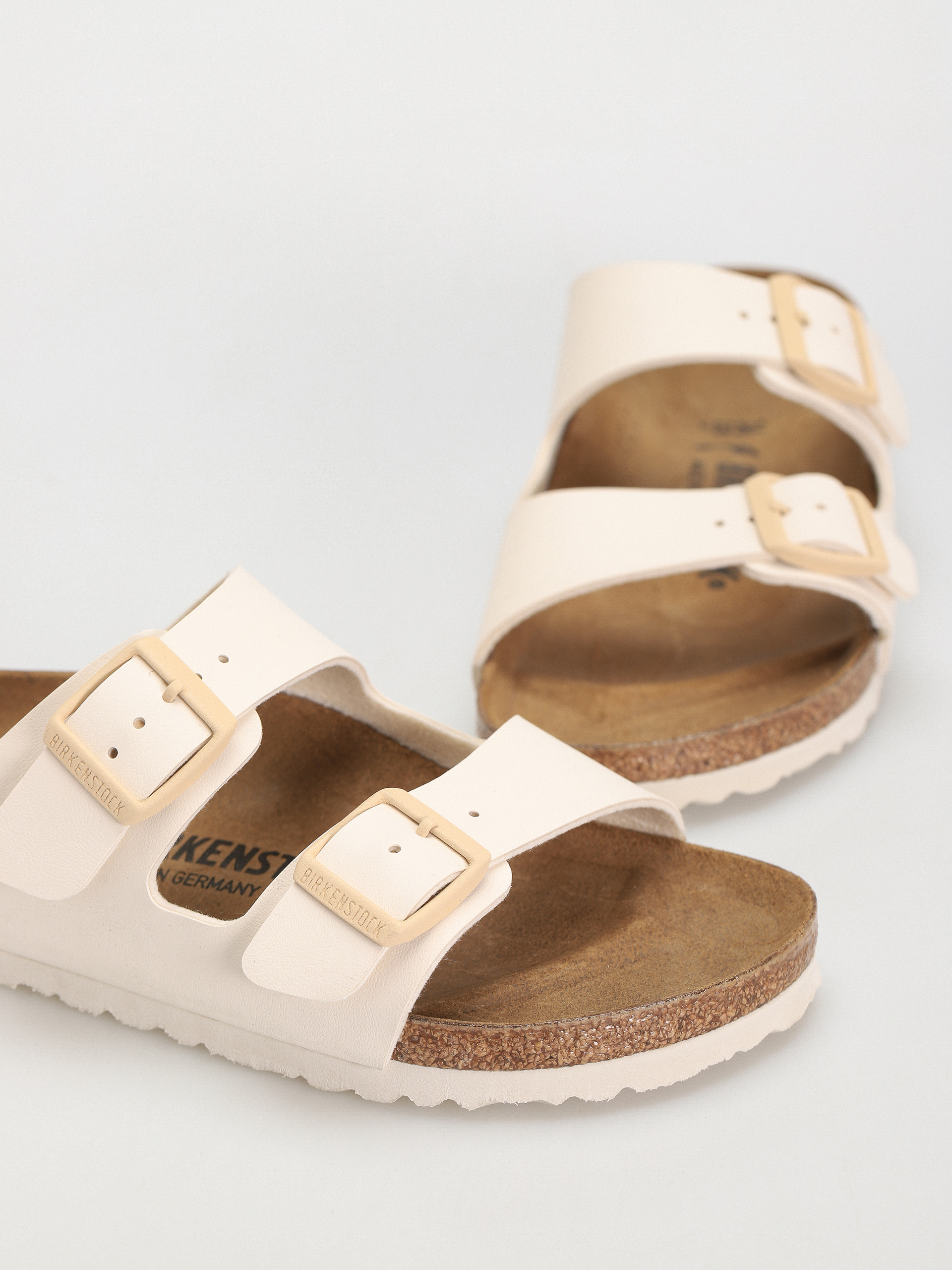 Klapki Birkenstock Arizona Birko Flor Narrow Wmn (eggshell)