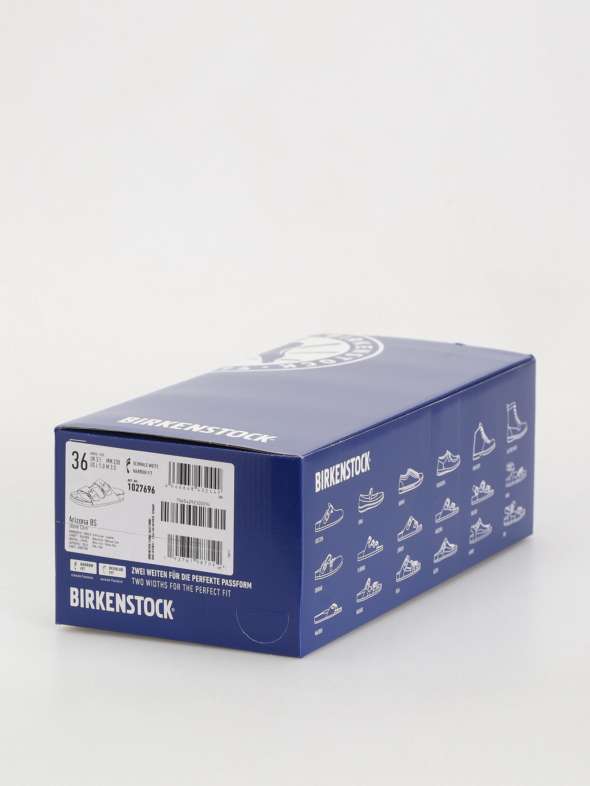 Klapki Birkenstock Arizona Birko Flor Narrow Wmn (stone coin)