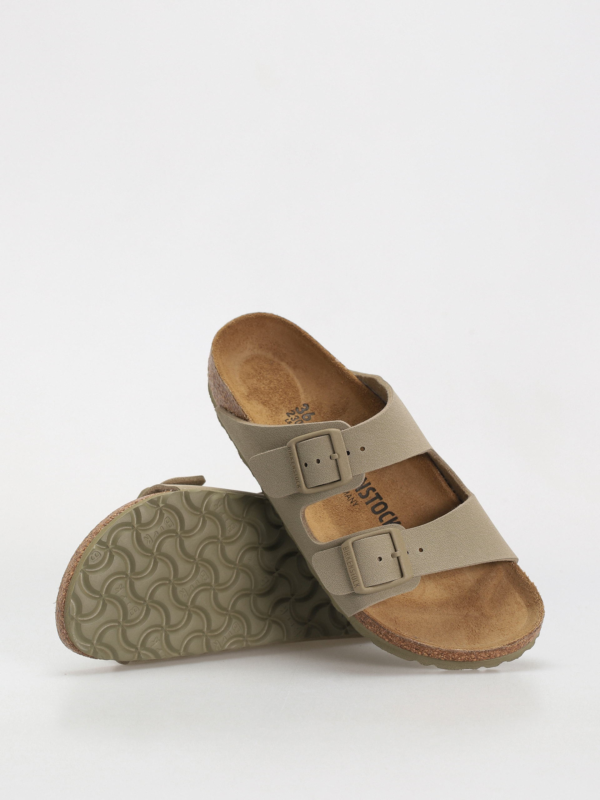 Klapki Birkenstock Arizona Birko Flor Narrow Wmn (faded khaki)