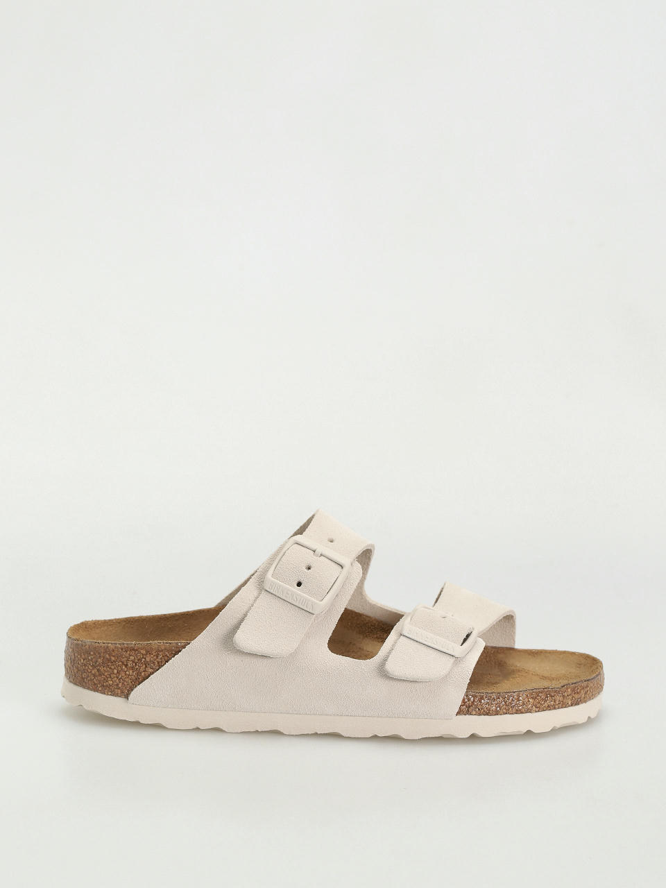 Klapki Birkenstock Arizona Suede Leather Narrow Wmn (antique white)