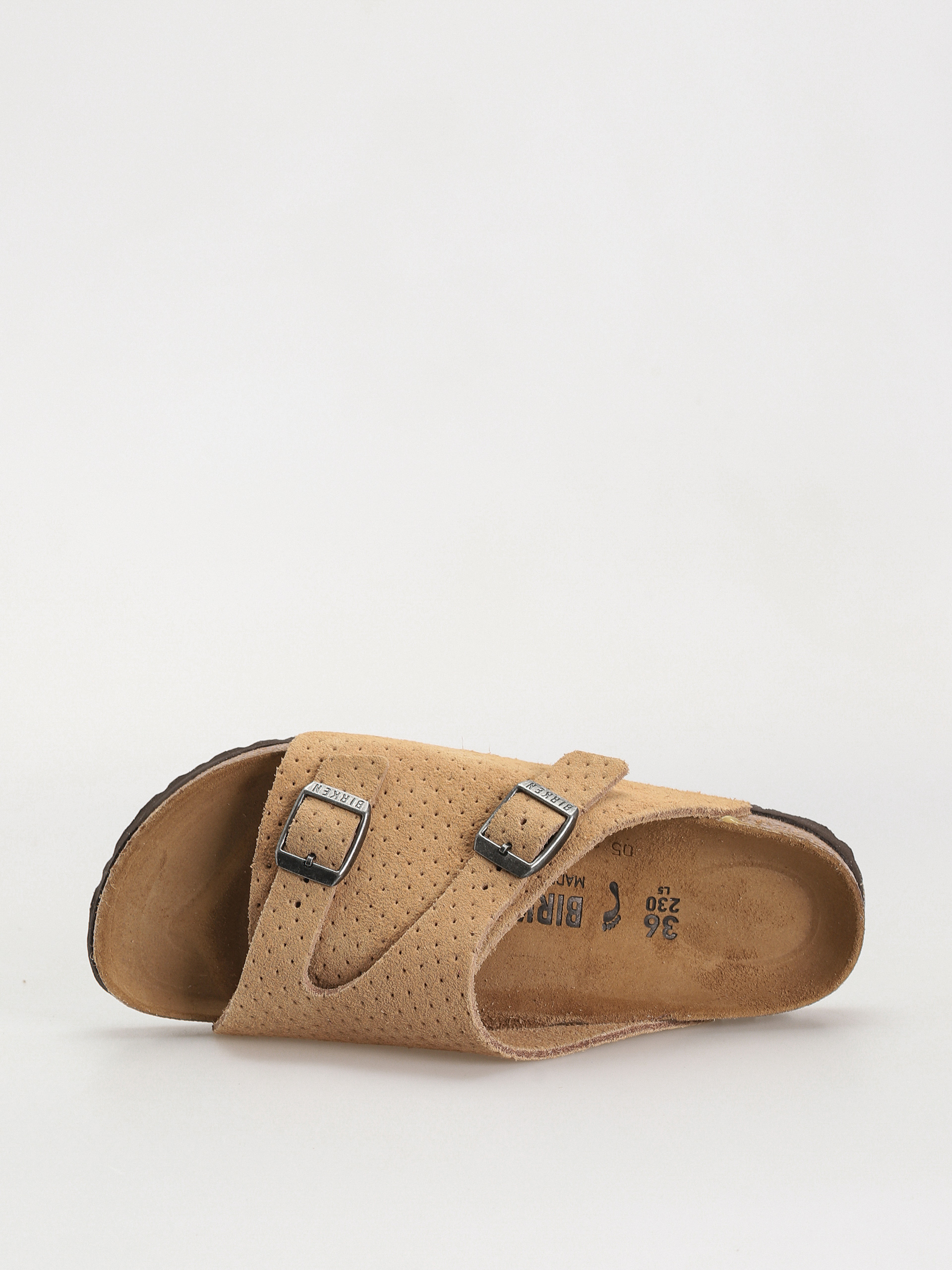 Klapki Birkenstock Zurich Suede Embossed Narrow Wmn (emboss dots new beige)