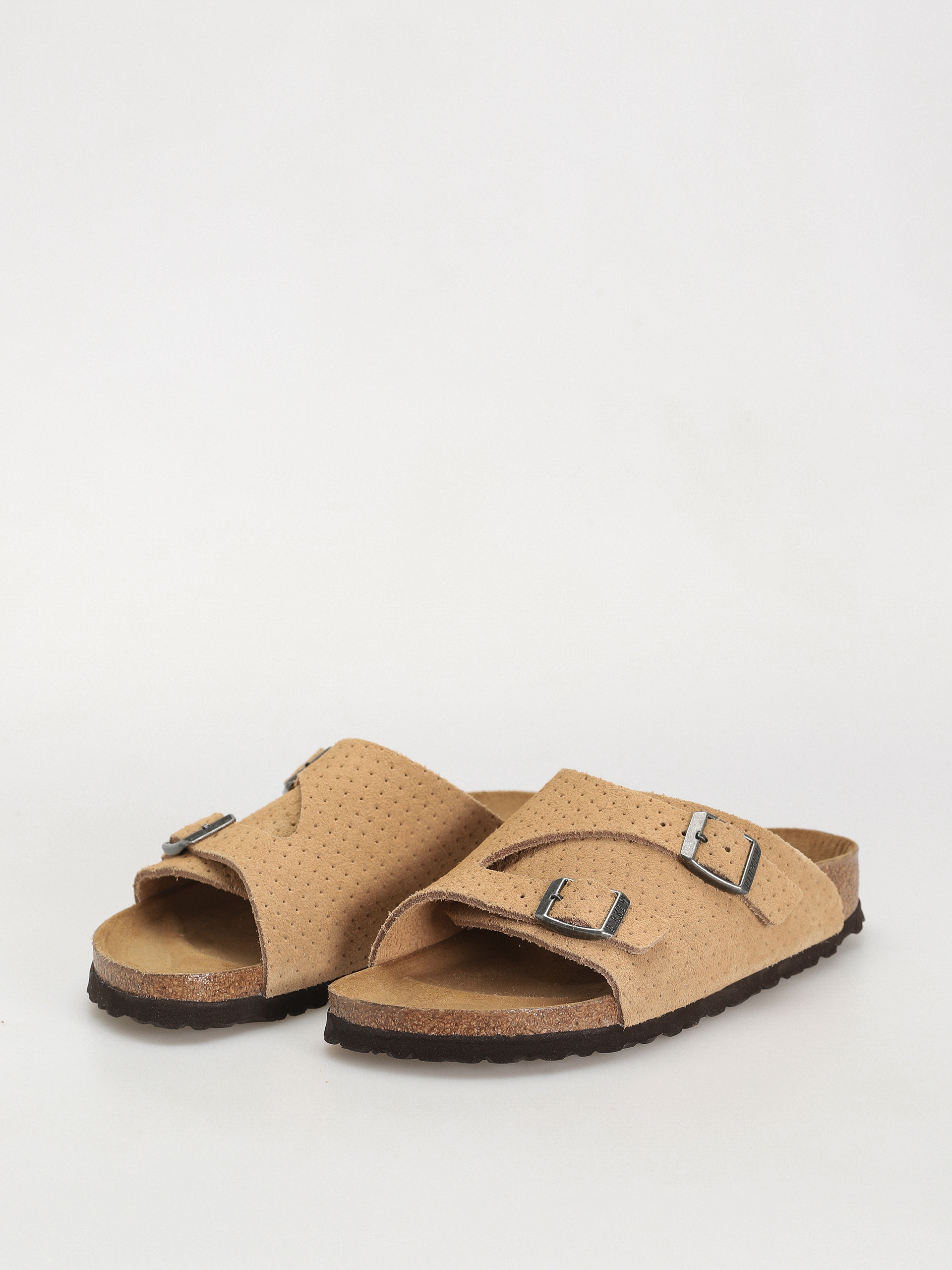 Klapki Birkenstock Zurich Suede Embossed Narrow Wmn (emboss dots new beige)