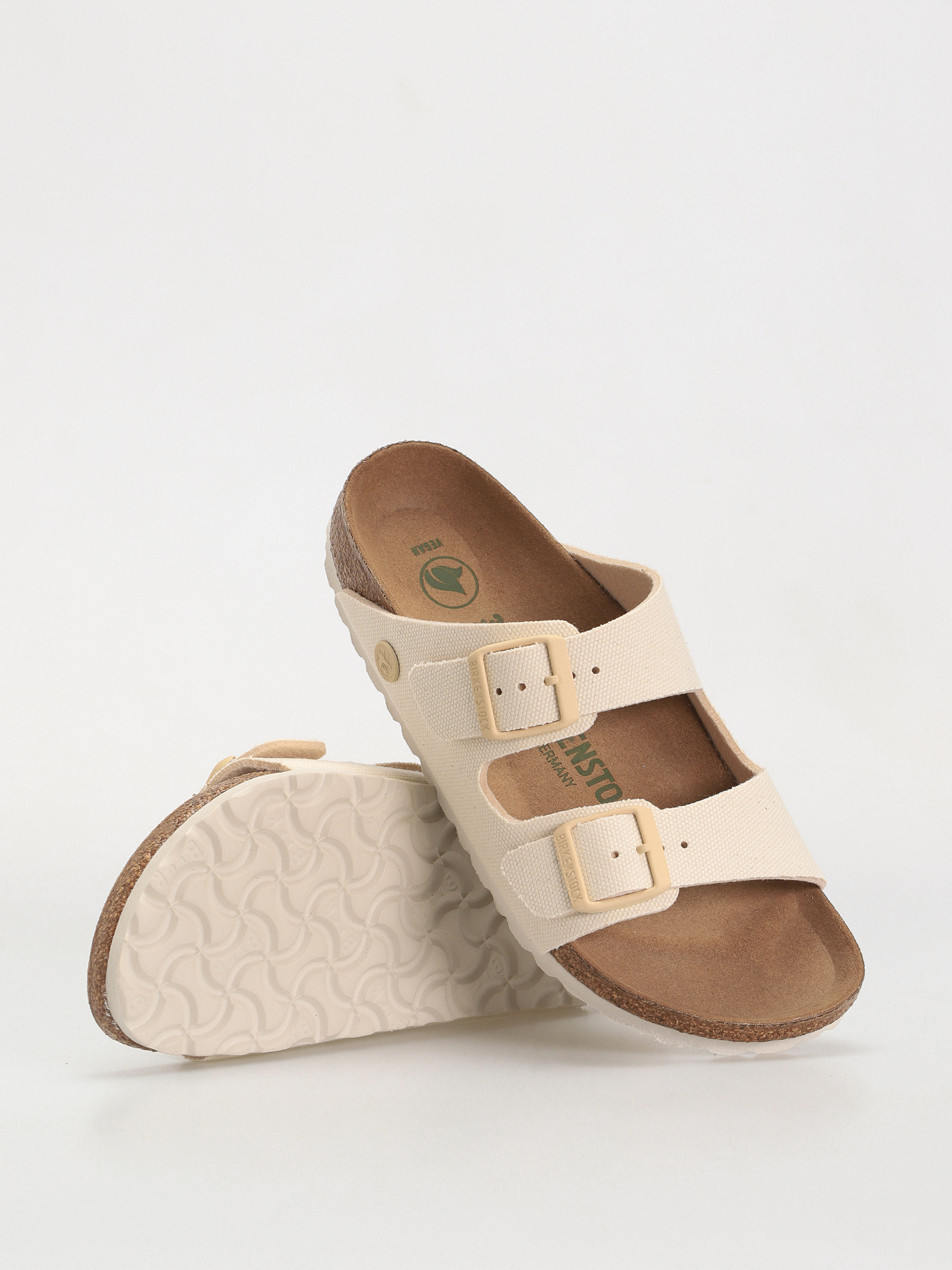 Klapki Birkenstock Arizona Vegan Narrow Wmn (eggshell)