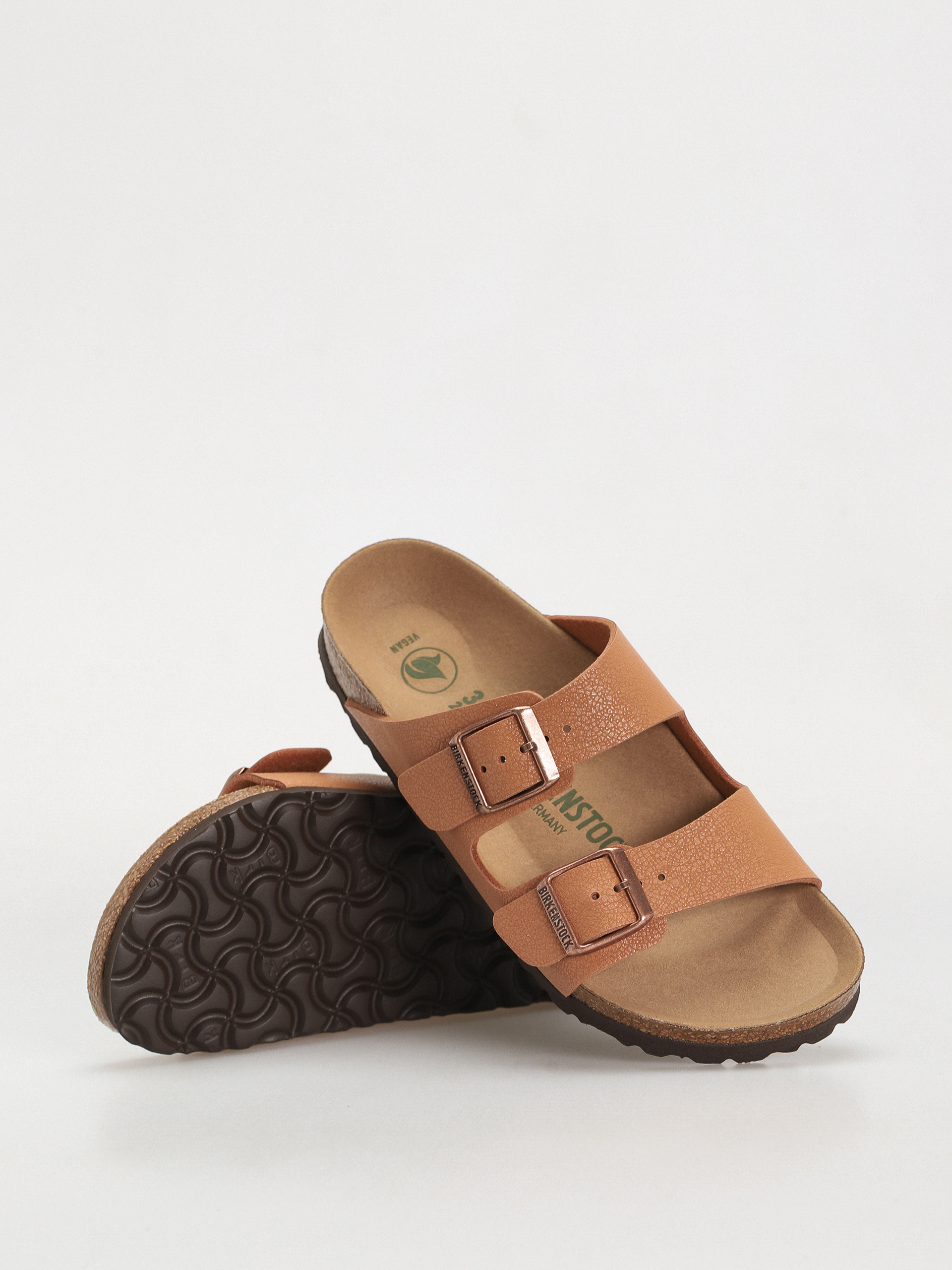 Klapki Birkenstock Arizona Birko Flor Nubuck Narrow Wmn (pecan)