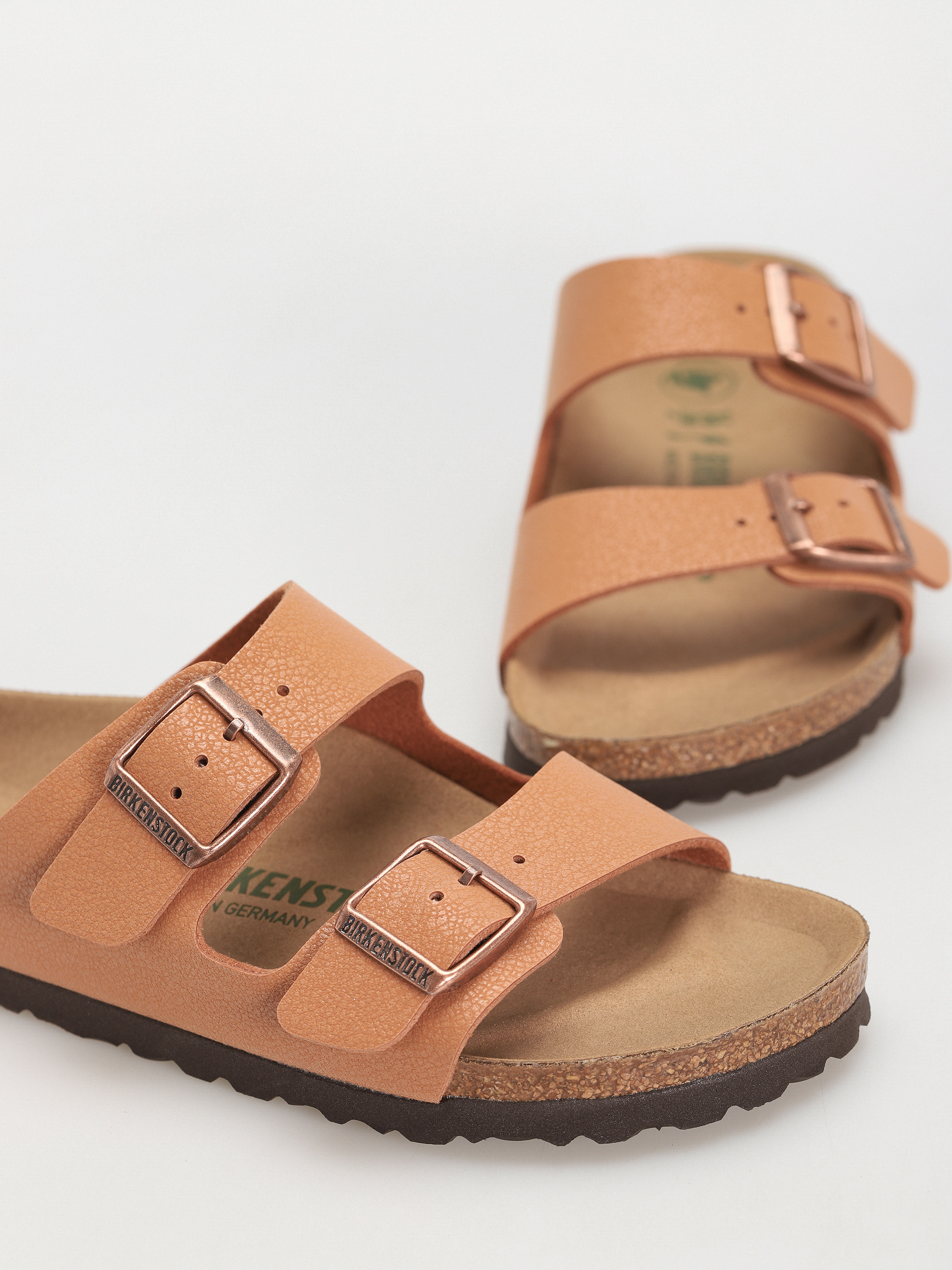 Klapki Birkenstock Arizona Birko Flor Nubuck Narrow Wmn (pecan)