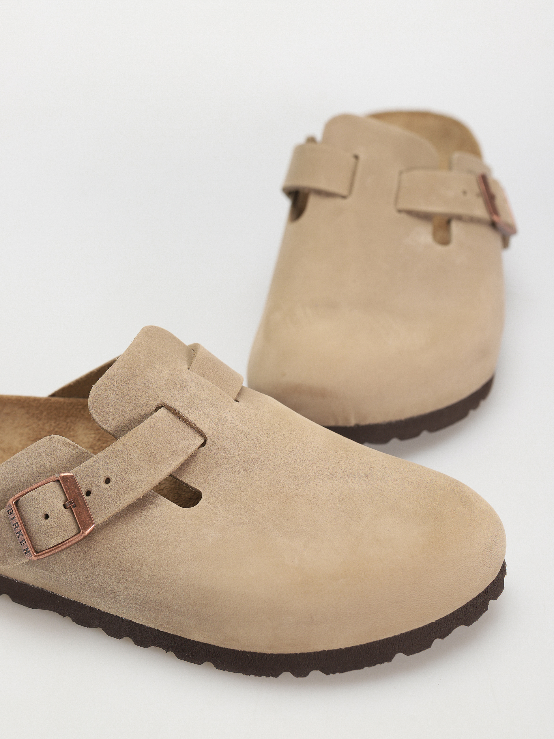 Klapki Birkenstock Boston Oiled Leather Narrow Wmn (tobacco brown)