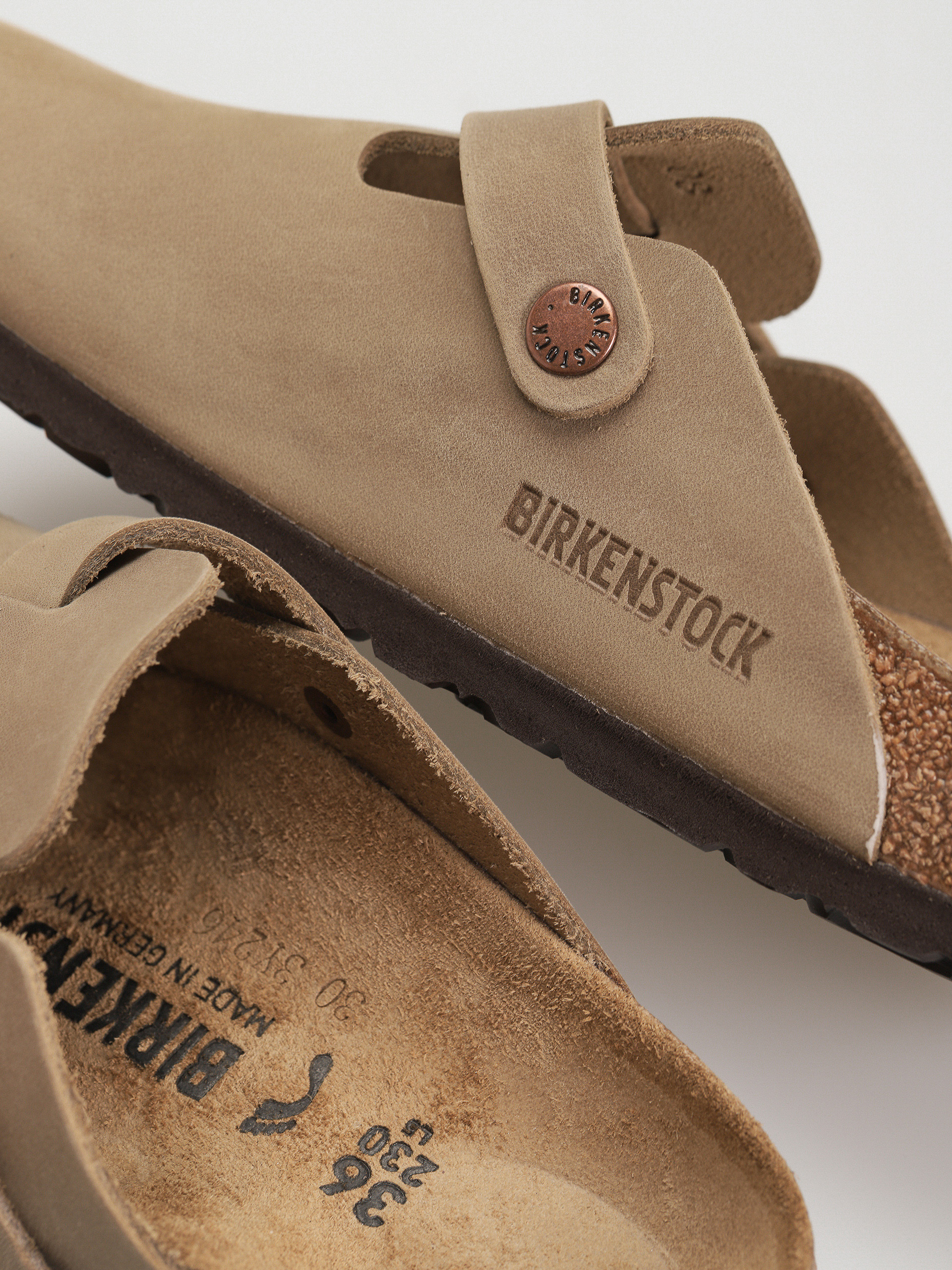 Klapki Birkenstock Boston Oiled Leather Narrow Wmn (tobacco brown)