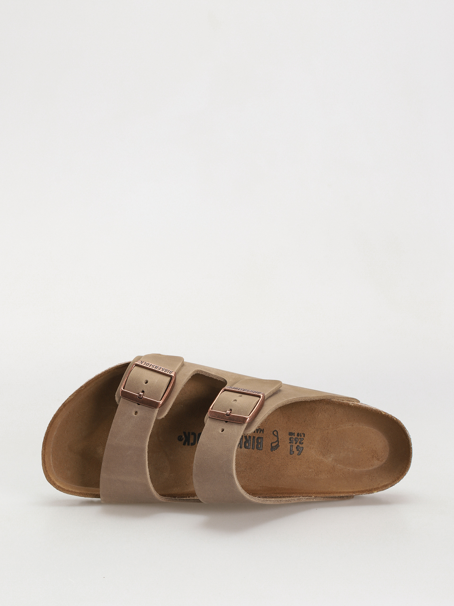 Klapki Birkenstock Arizona Oiled Leather Regular (tobacco brown)