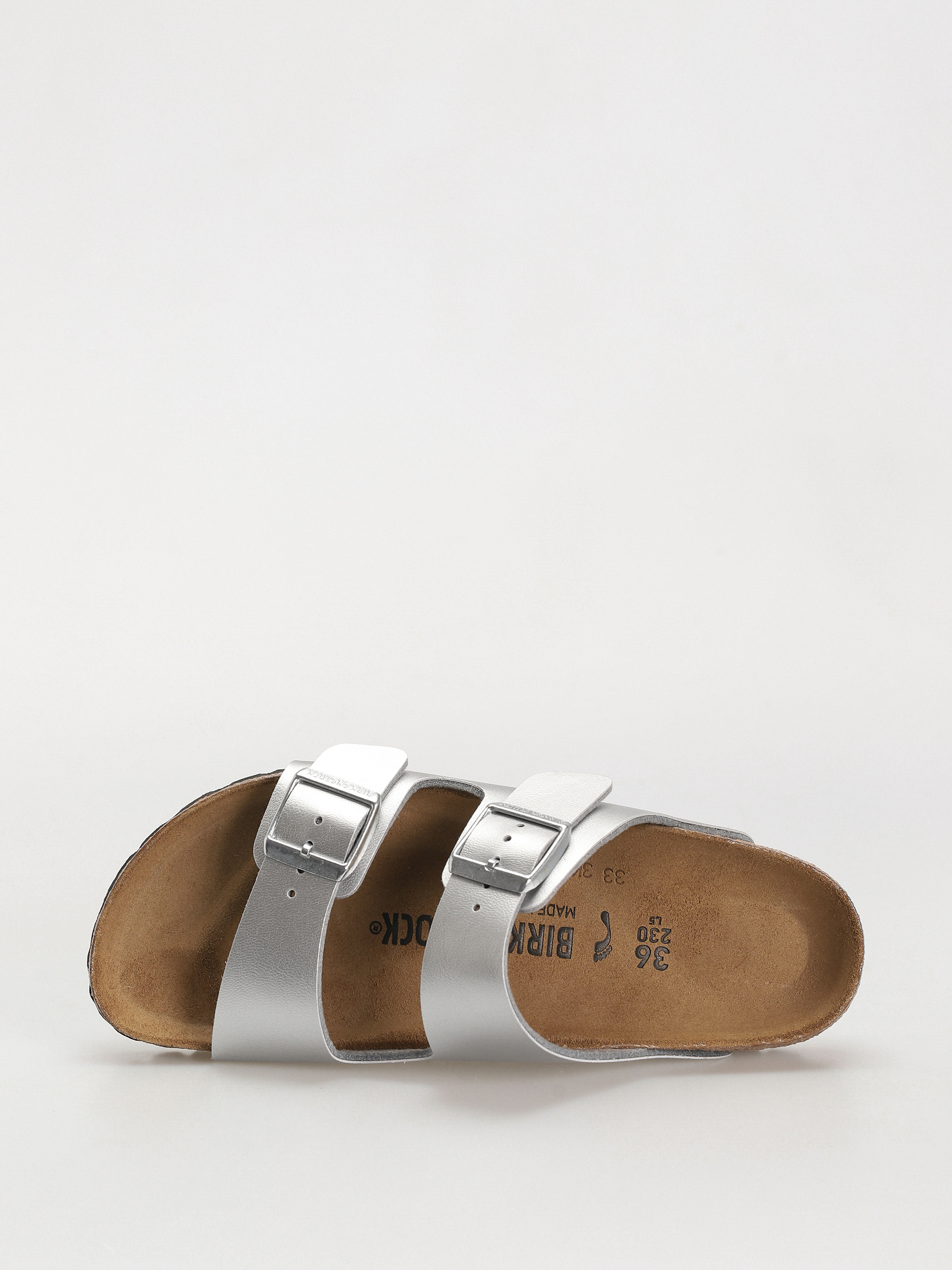 Klapki Birkenstock Arizona Birko Flor Narrow Wmn (silver)