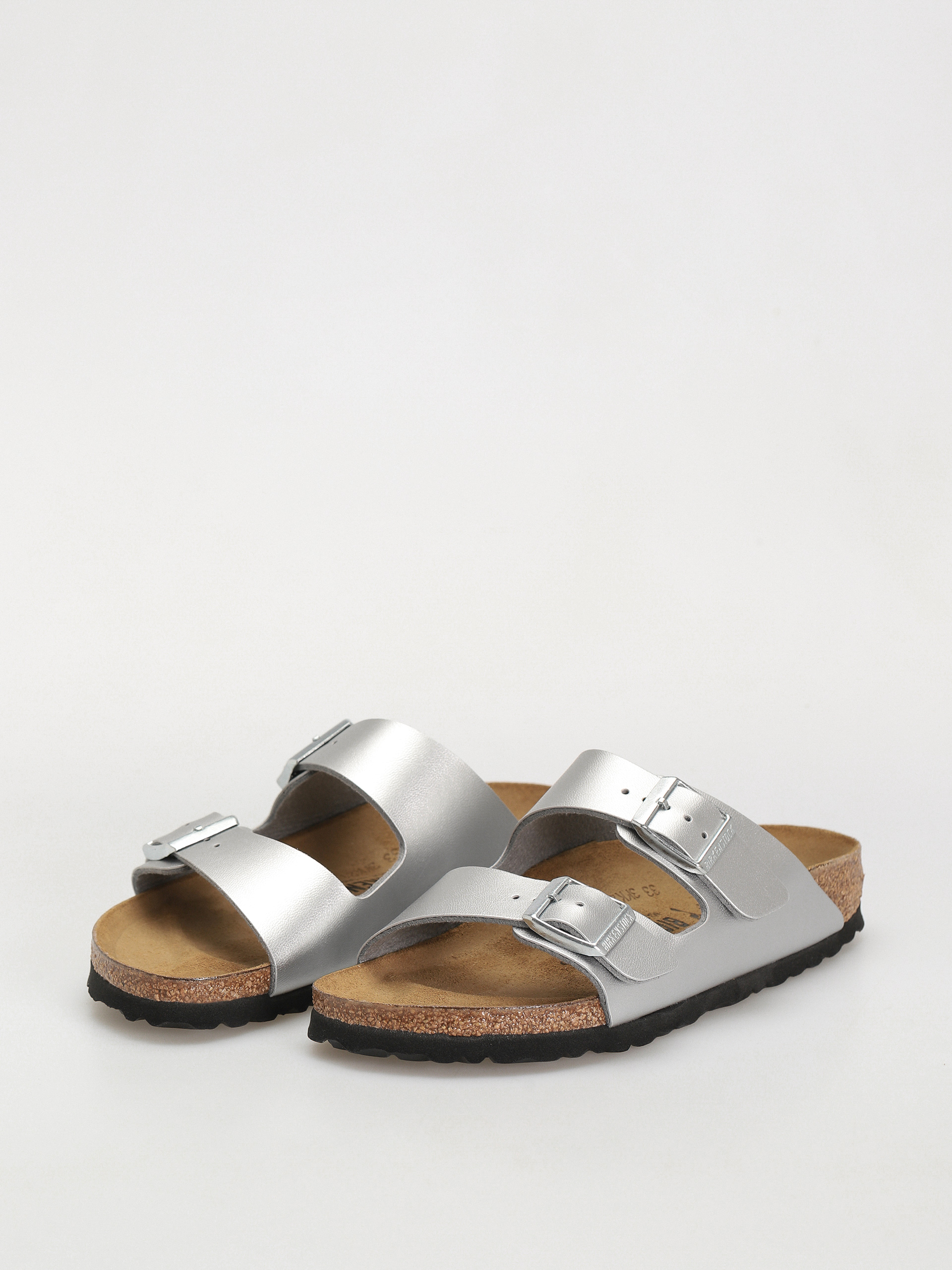 Klapki Birkenstock Arizona Birko Flor Narrow Wmn (silver)