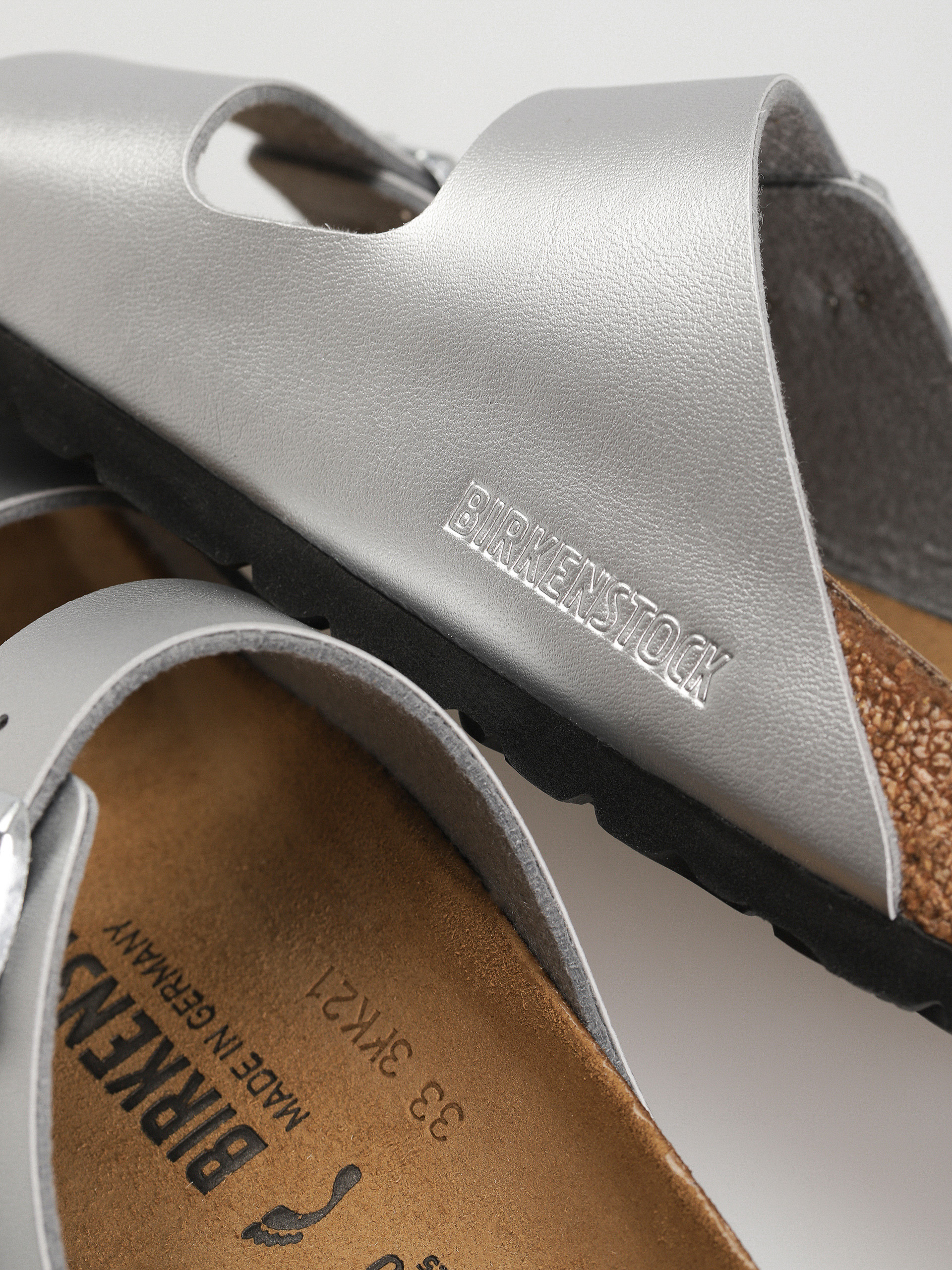 Klapki Birkenstock Arizona Birko Flor Narrow Wmn (silver)