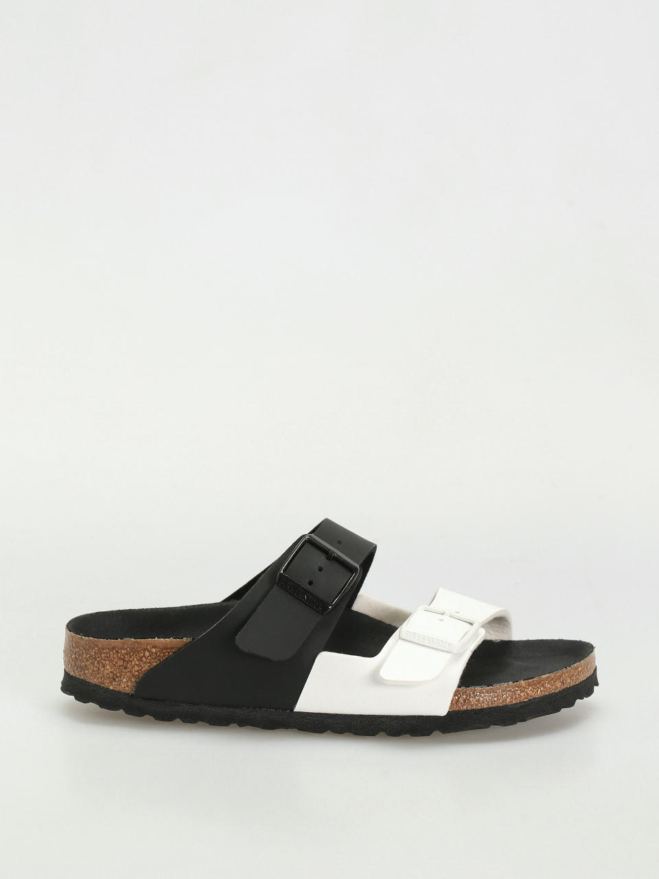 Klapki Birkenstock Arizona Birko Flor Narrow Wmn (black/white)