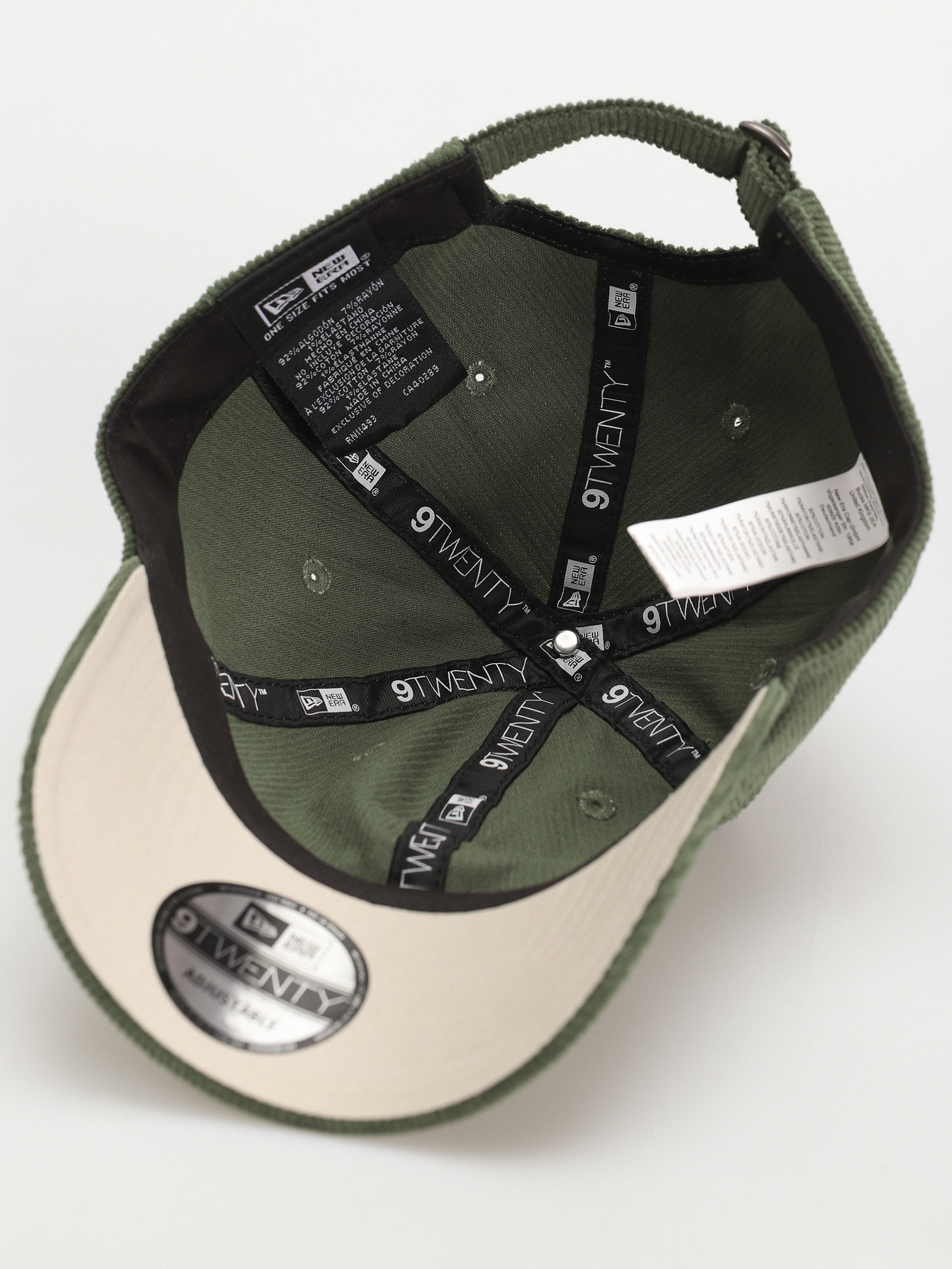 Czapka z daszkiem New Era Cord 9Twenty (dark green)