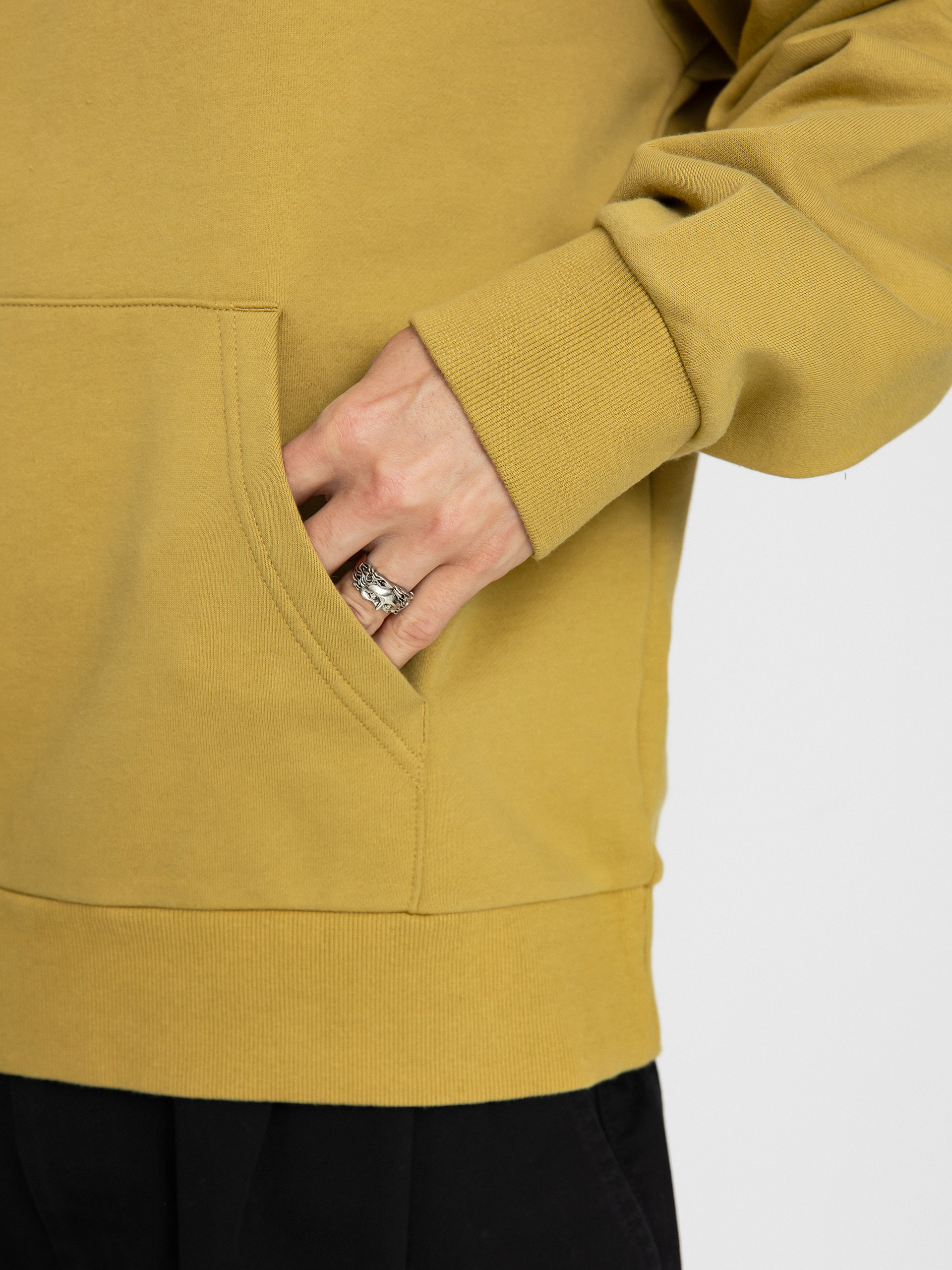 Bluza z kapturem Carhartt WIP Script Embroidery HD (agate/white)