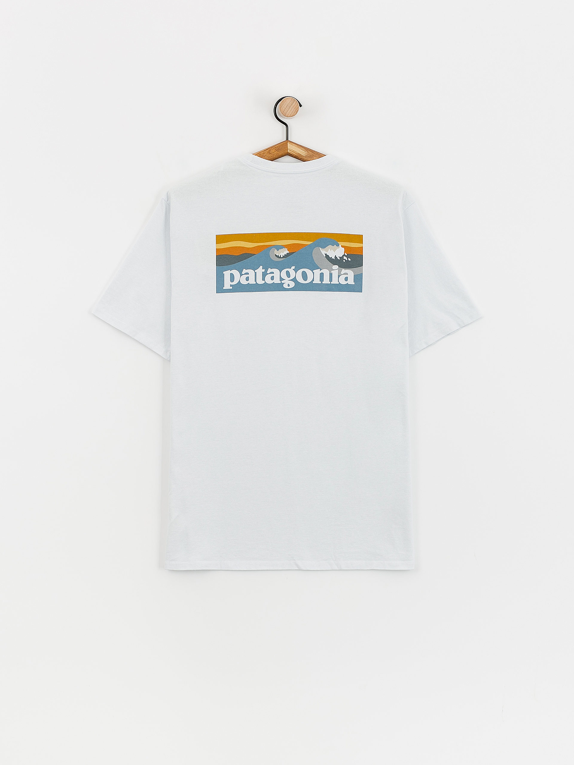 T-shirt Patagonia Boardshort Logo Pocket Responsibili (white)