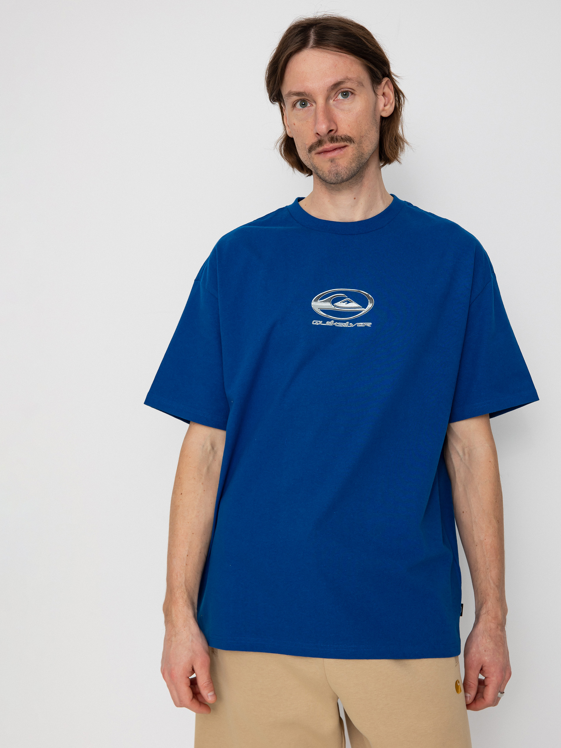 T-shirt Quiksilver Chrome Logo (monaco blue)